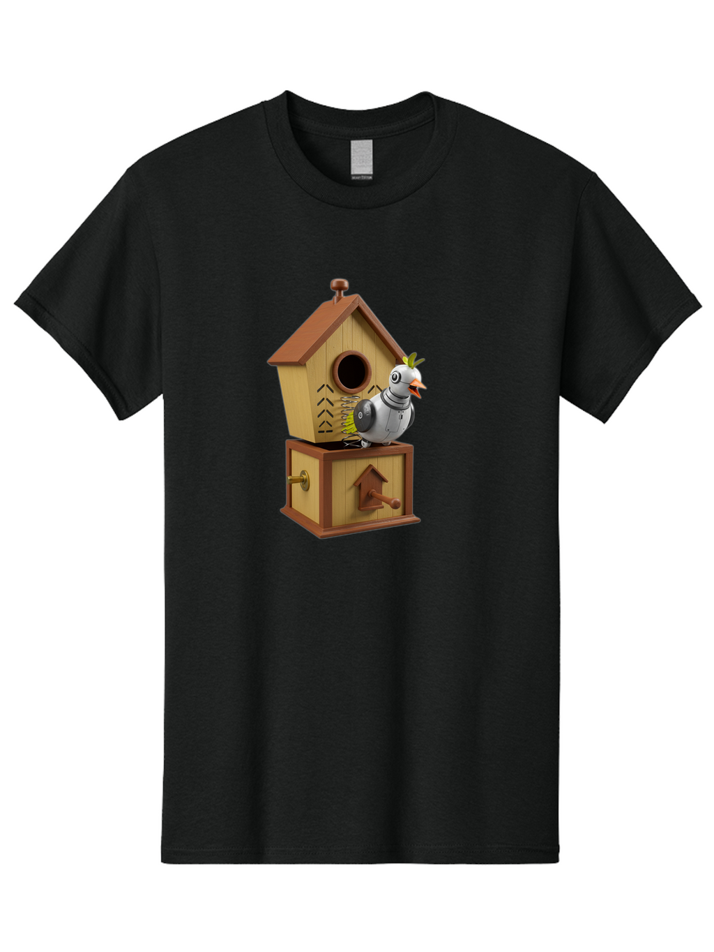 Robotic-Bird Men'S Graphic Tee, 100% Cotton, Comfortable Casual Summer Wear, Machine Washable, Vintage Camera, Old Camera, Antique Camera, Black Camera, Classic Photography, Photography Equipment, Nostalgic Device, Film Camera, Camera Art Ban352