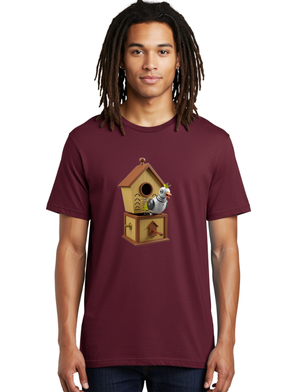 Robotic-Bird Men'S Graphic Tee, 100% Cotton, Comfortable Casual Summer Wear, Machine Washable, Vintage Camera, Old Camera, Antique Camera, Black Camera, Classic Photography, Photography Equipment, Nostalgic Device, Film Camera, Camera Art Ban352