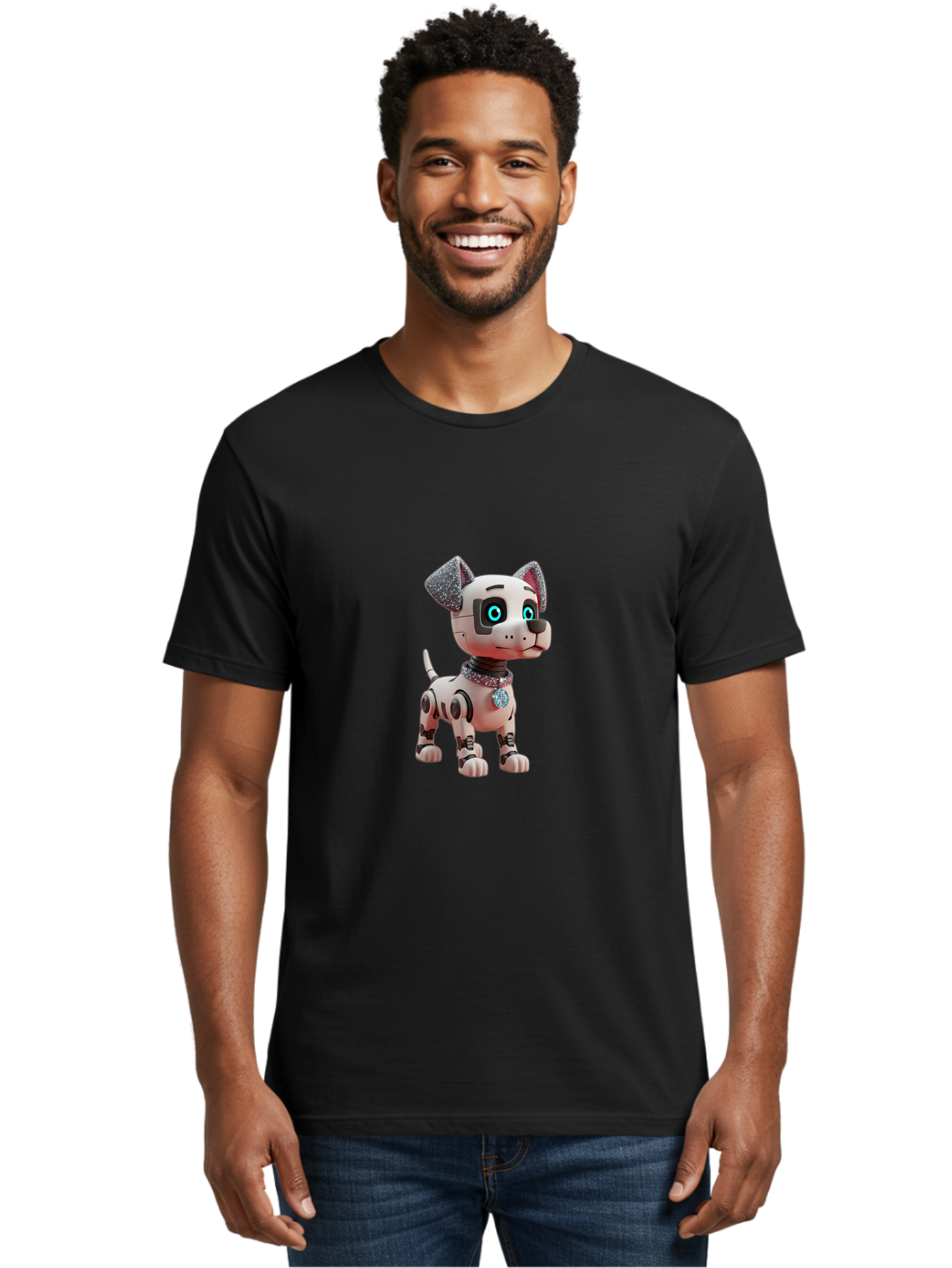 Robotic-Dog Men'S Graphic Tee, 100% Cotton, Comfortable Casual Summer Wear, Machine Washable, Vintage Camera, Old Camera, Antique Camera, Black Camera, Classic Photography, Photography Equipment, Nostalgic Device, Film Camera, Camera Art Ban354