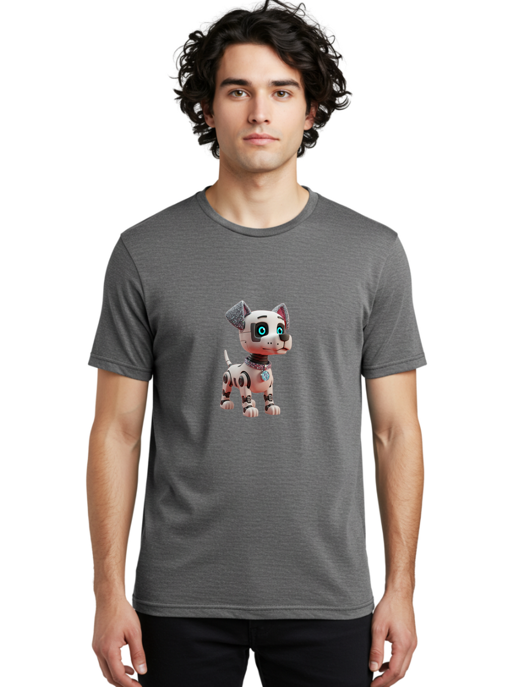 Robotic-Dog Men'S Graphic Tee, 100% Cotton, Comfortable Casual Summer Wear, Machine Washable, Vintage Camera, Old Camera, Antique Camera, Black Camera, Classic Photography, Photography Equipment, Nostalgic Device, Film Camera, Camera Art Ban354