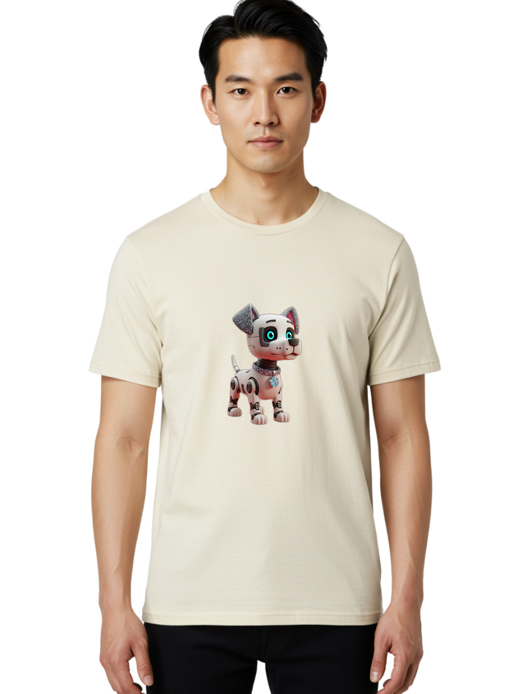 Robotic-Dog Men'S Graphic Tee, 100% Cotton, Comfortable Casual Summer Wear, Machine Washable, Vintage Camera, Old Camera, Antique Camera, Black Camera, Classic Photography, Photography Equipment, Nostalgic Device, Film Camera, Camera Art Ban354