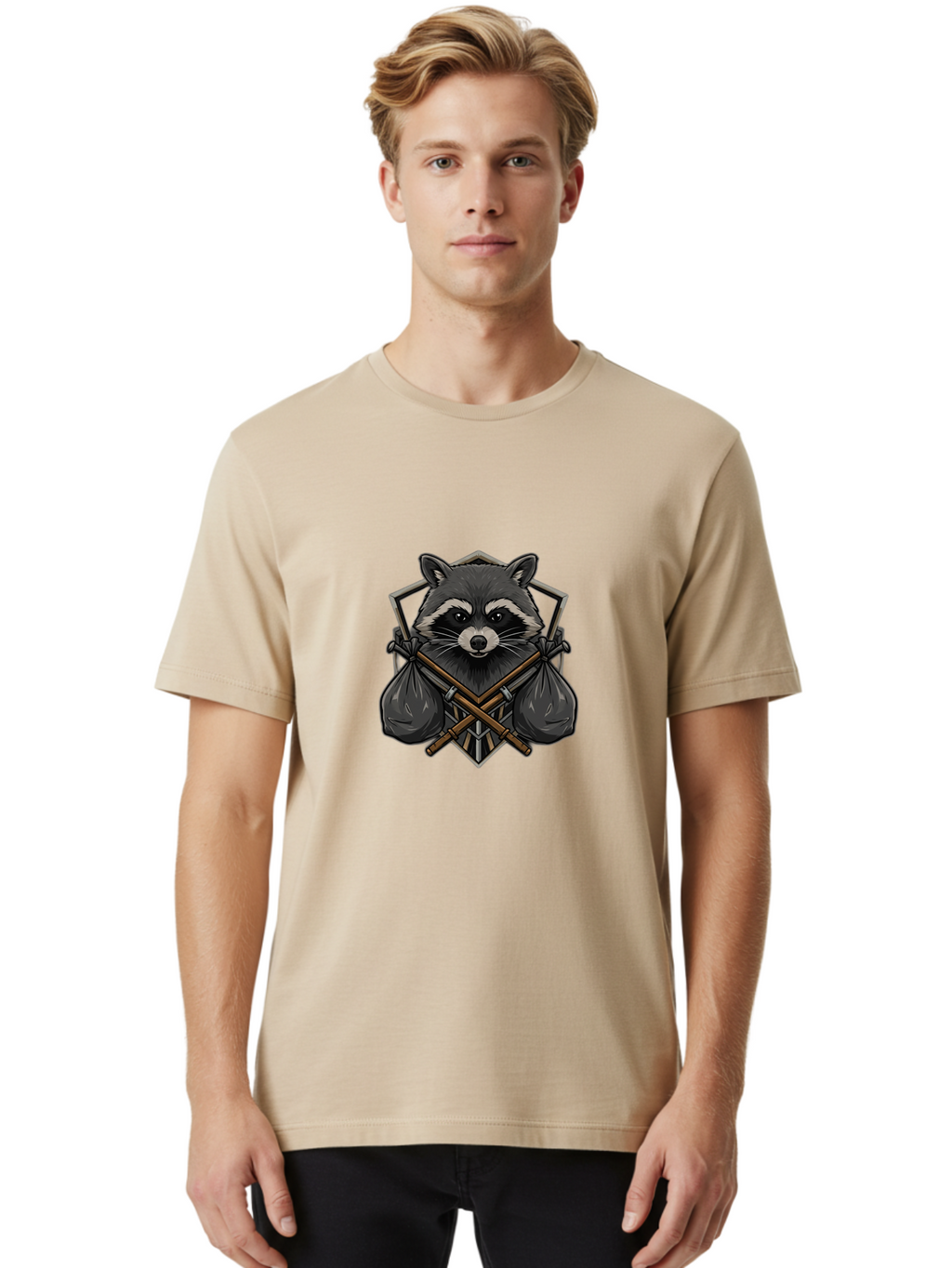 Rocket-Raccoon-Logo Men'S Graphic Tee, 100% Cotton, Comfortable Casual Summer Wear, Machine Washable, Vintage Camera, Old Camera, Antique Camera, Black Camera, Classic Photography, Photography Equipment, Nostalgic Device, Film Camera, Ban355