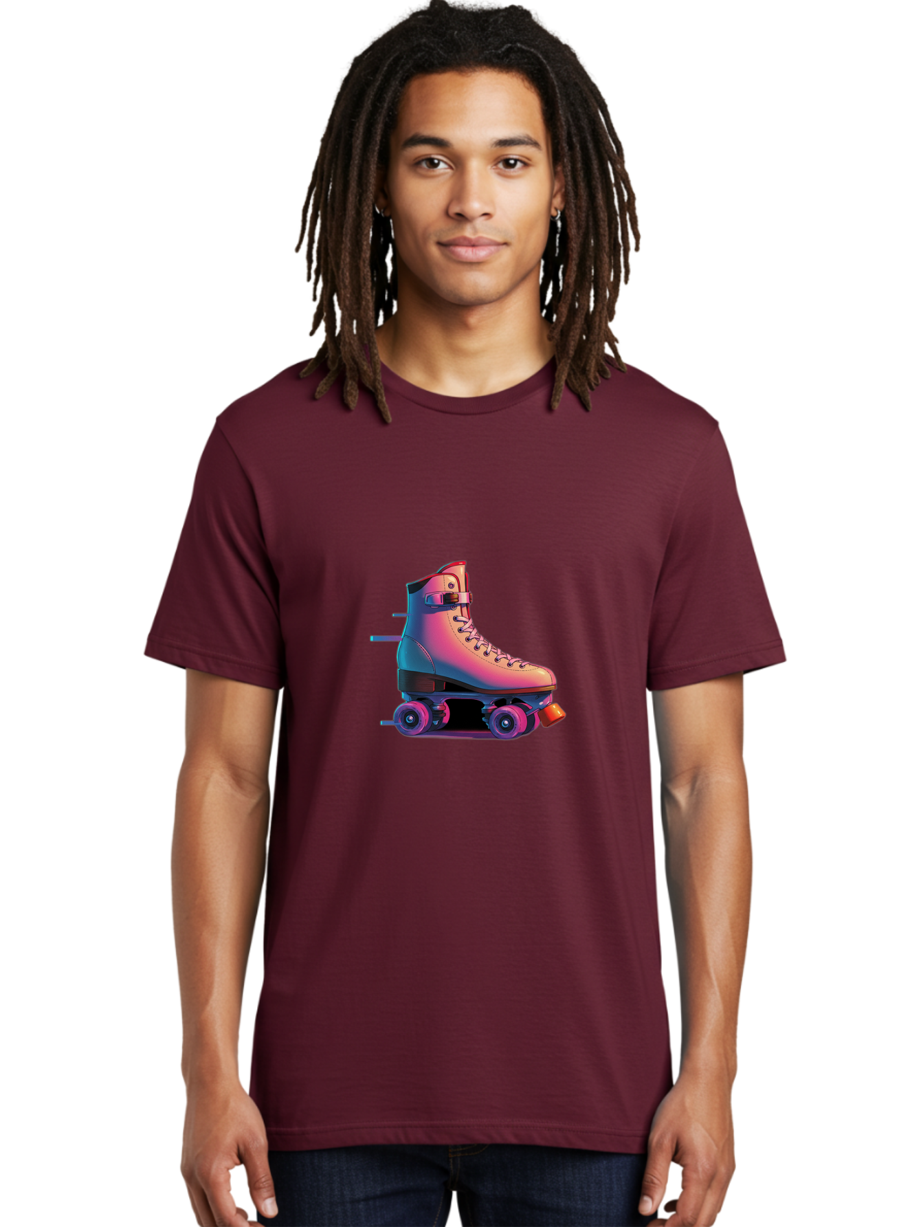 Roller-Skate-1 Men'S Graphic Tee, 100% Cotton, Comfortable Casual Summer Wear, Machine Washable, Vintage Camera, Old Camera, Antique Camera, Black Camera, Classic Photography, Photography Equipment, Nostalgic Device, Film Camera, Camera Art Ban357