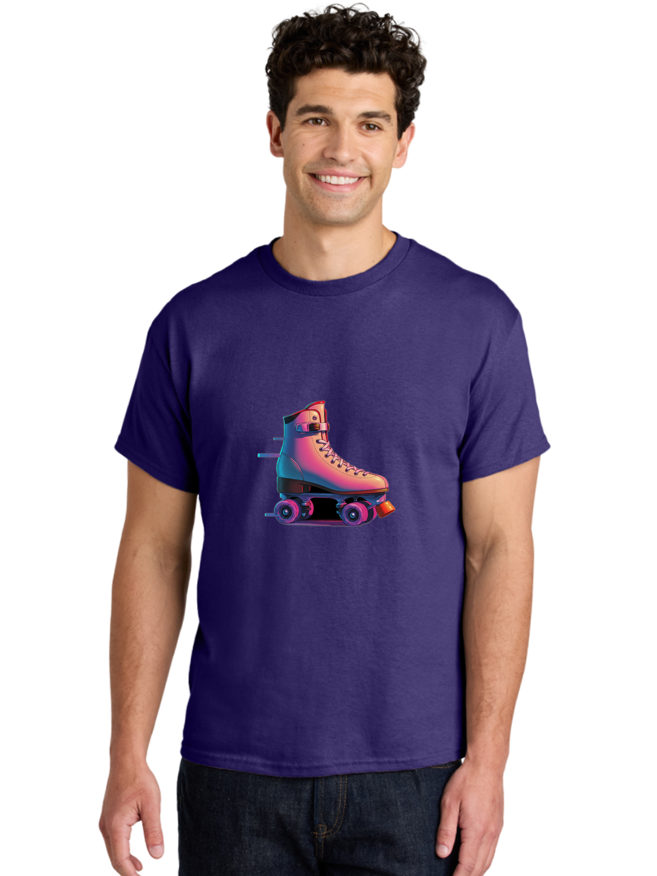 Roller-Skate-1 Men'S Graphic Tee, 100% Cotton, Comfortable Casual Summer Wear, Machine Washable, Vintage Camera, Old Camera, Antique Camera, Black Camera, Classic Photography, Photography Equipment, Nostalgic Device, Film Camera, Camera Art Ban357