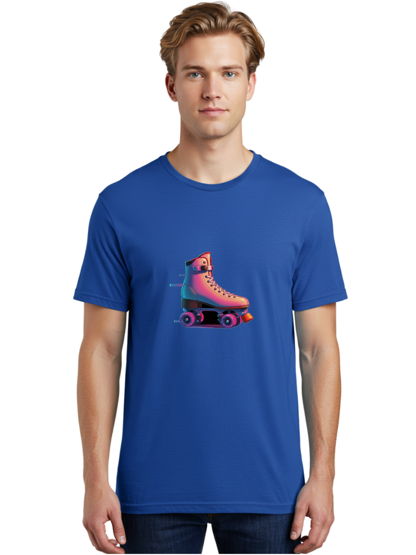 Roller-Skate-1 Men'S Graphic Tee, 100% Cotton, Comfortable Casual Summer Wear, Machine Washable, Vintage Camera, Old Camera, Antique Camera, Black Camera, Classic Photography, Photography Equipment, Nostalgic Device, Film Camera, Camera Art Ban357