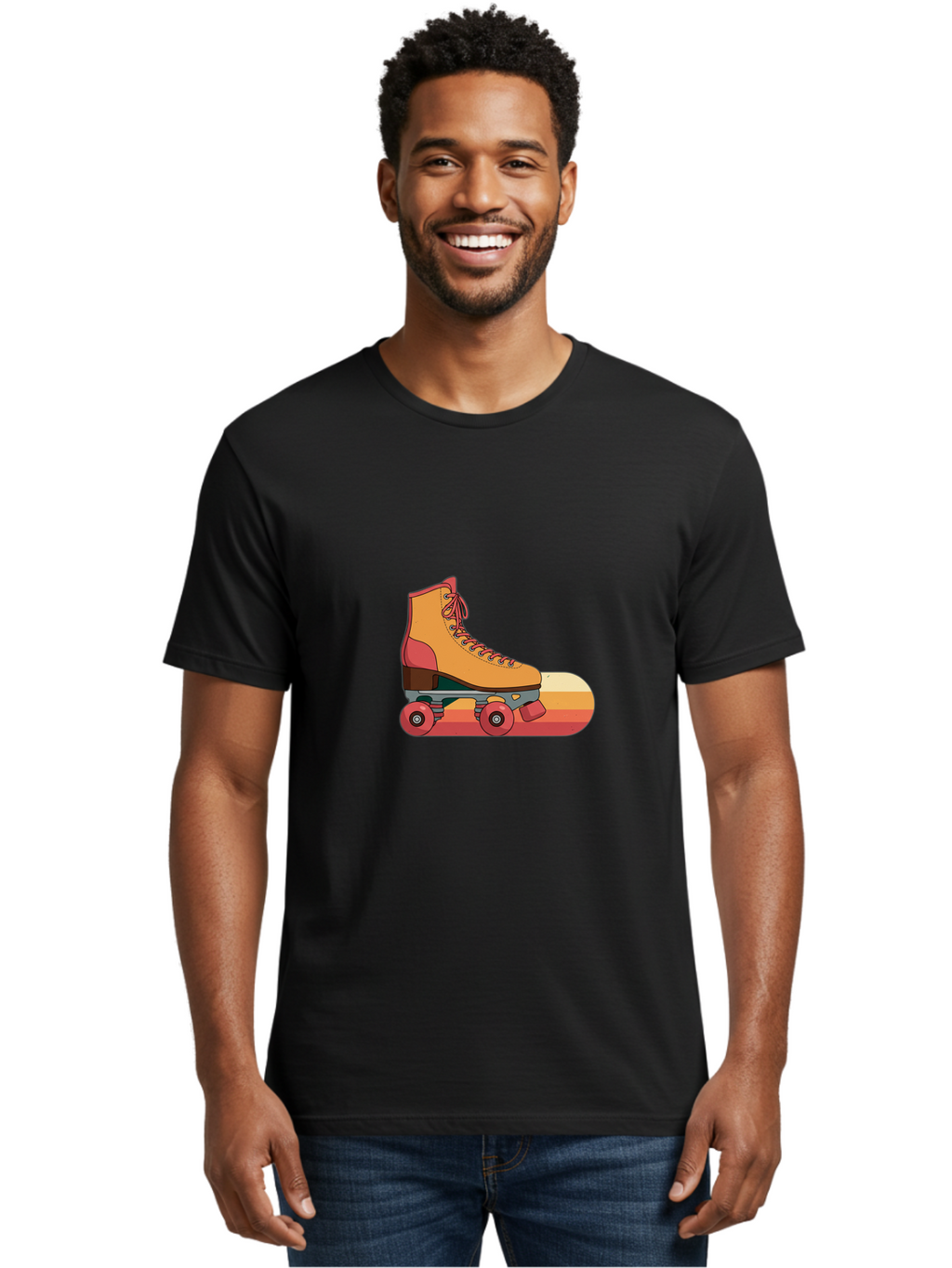 Roller-Skate Men'S Graphic Tee, 100% Cotton, Comfortable Casual Summer Wear, Machine Washable, Vintage Camera, Old Camera, Antique Camera, Black Camera, Classic Photography, Photography Equipment, Nostalgic Device, Film Camera, Camera Art Ban358