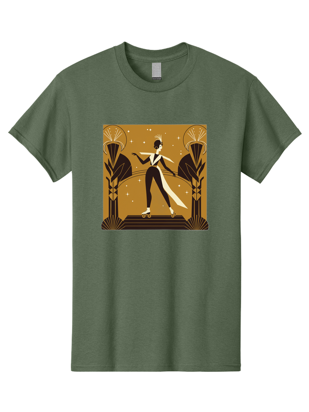 Roller-Skater-Art-Deco-Style Men'S Graphic Tee, 100% Cotton, Comfortable Casual Summer Wear, Machine Washable, Vintage Camera, Old Camera, Antique Camera, Black Camera, Classic Photography, Photography Equipment, Nostalgic Device, Film Camera, Ban359