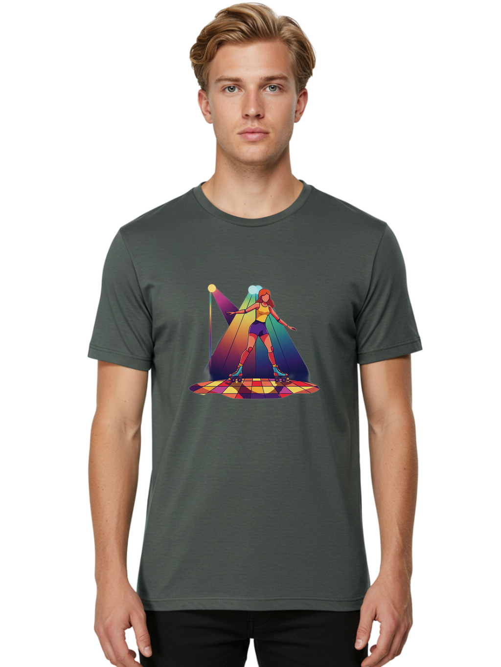 Roller-Skater Men'S Graphic Tee, 100% Cotton, Comfortable Casual Summer Wear, Machine Washable, Vintage Camera, Old Camera, Antique Camera, Black Camera, Classic Photography, Photography Equipment, Nostalgic Device, Film Camera, Camera Art Ban360