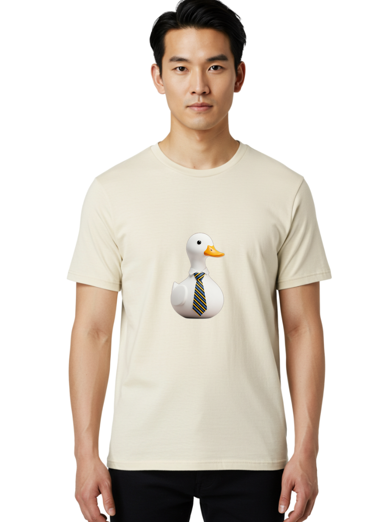 Rubber-Duck-In-Tie Men'S Graphic Tee, 100% Cotton, Comfortable Casual Summer Wear, Machine Washable, Vintage Camera, Old Camera, Antique Camera, Black Camera, Classic Photography, Photography Equipment, Nostalgic Device, Film Camera, Ban364
