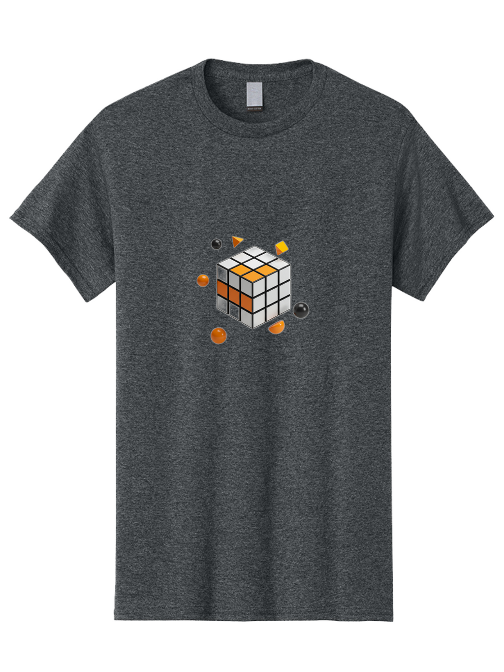 Rubik-S-Cube-4 Men'S Graphic Tee, 100% Cotton, Comfortable Casual Summer Wear, Machine Washable, Vintage Camera, Old Camera, Antique Camera, Black Camera, Classic Photography, Photography Equipment, Nostalgic Device, Film Camera, Camera Art Ban369