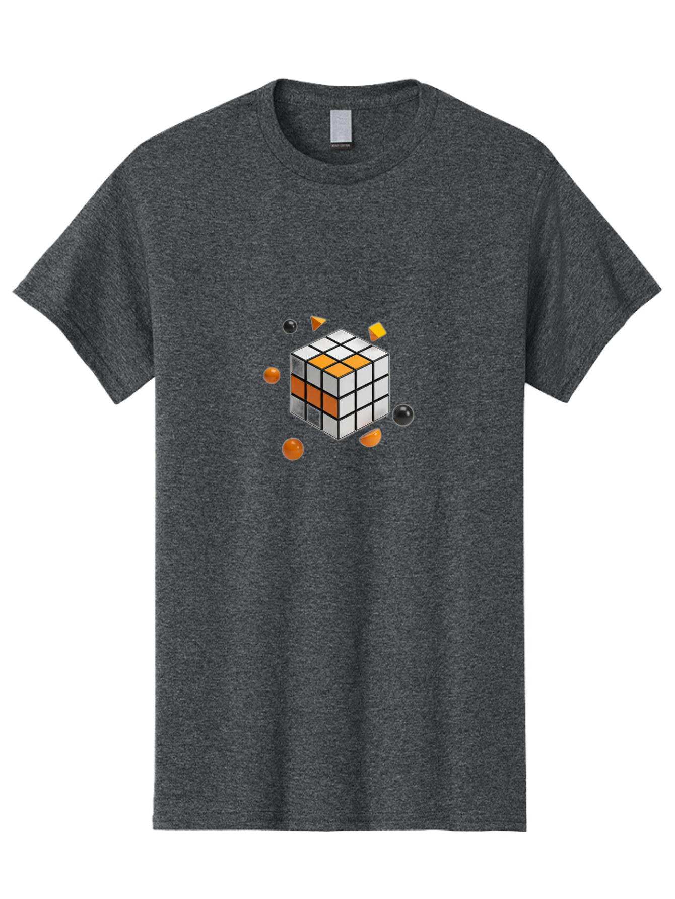 Rubik-S-Cube-4 Men'S Graphic Tee, 100% Cotton, Comfortable Casual Summer Wear, Machine Washable, Vintage Camera, Old Camera, Antique Camera, Black Camera, Classic Photography, Photography Equipment, Nostalgic Device, Film Camera, Camera Art Ban369