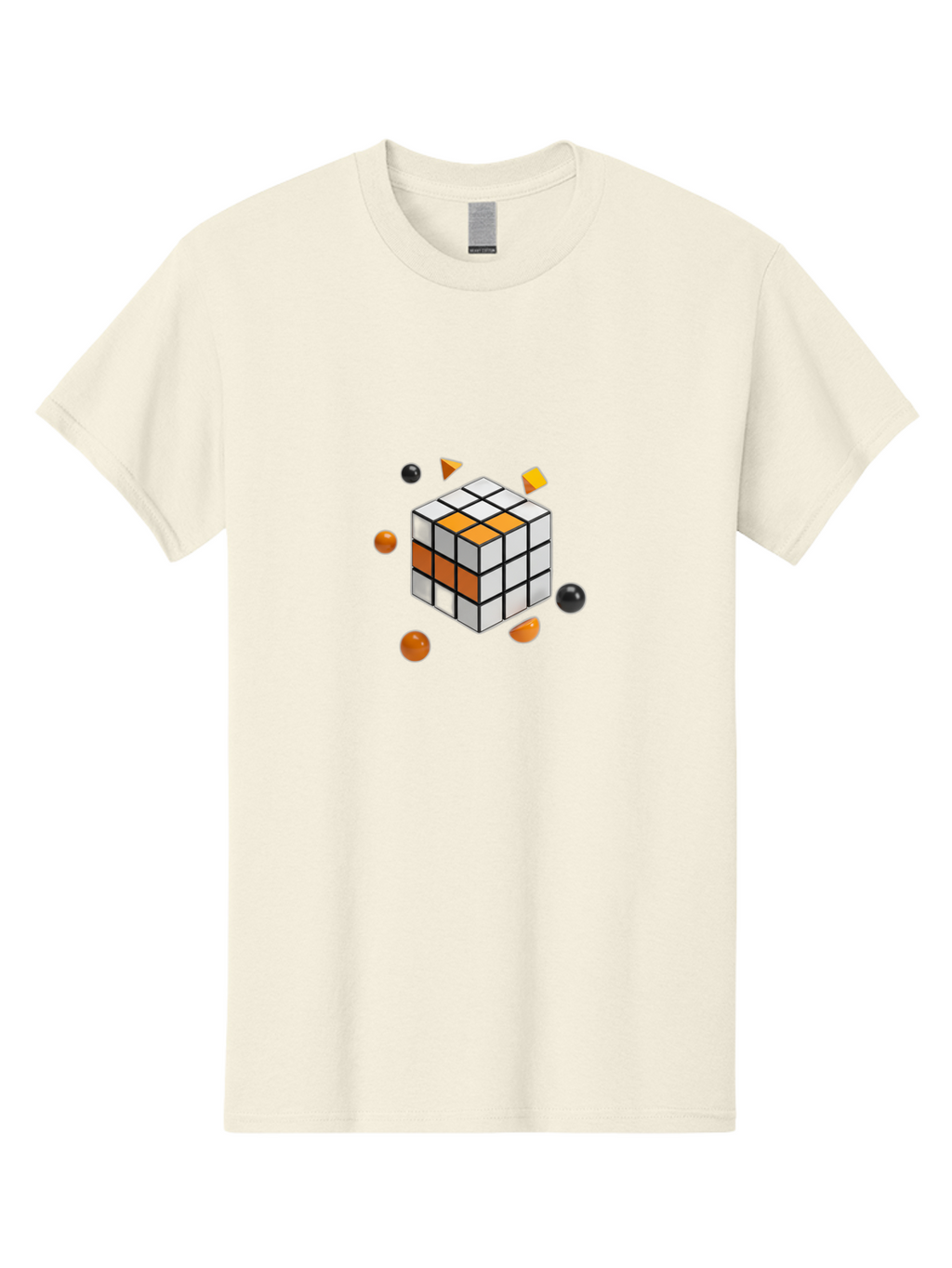 Rubik-S-Cube-4 Men'S Graphic Tee, 100% Cotton, Comfortable Casual Summer Wear, Machine Washable, Vintage Camera, Old Camera, Antique Camera, Black Camera, Classic Photography, Photography Equipment, Nostalgic Device, Film Camera, Camera Art Ban369