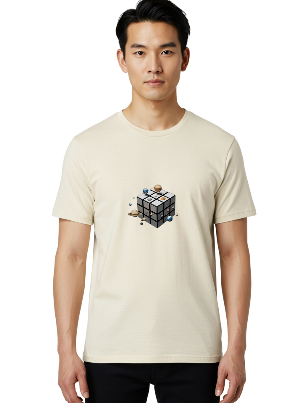 Rubik-S-Cube-7 Men'S Graphic Tee, 100% Cotton, Comfortable Casual Summer Wear, Machine Washable, Vintage Camera, Old Camera, Antique Camera, Black Camera, Classic Photography, Photography Equipment, Nostalgic Device, Film Camera, Camera Art Ban372