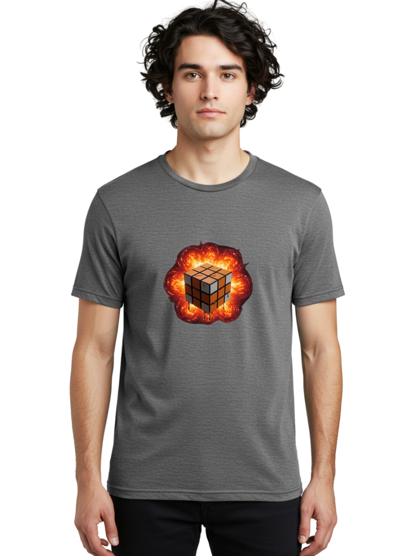 Rubik-S-Cube-8 Men'S Graphic Tee, 100% Cotton, Comfortable Casual Summer Wear, Machine Washable, Vintage Camera, Old Camera, Antique Camera, Black Camera, Classic Photography, Photography Equipment, Nostalgic Device, Film Camera, Camera Art Ban373
