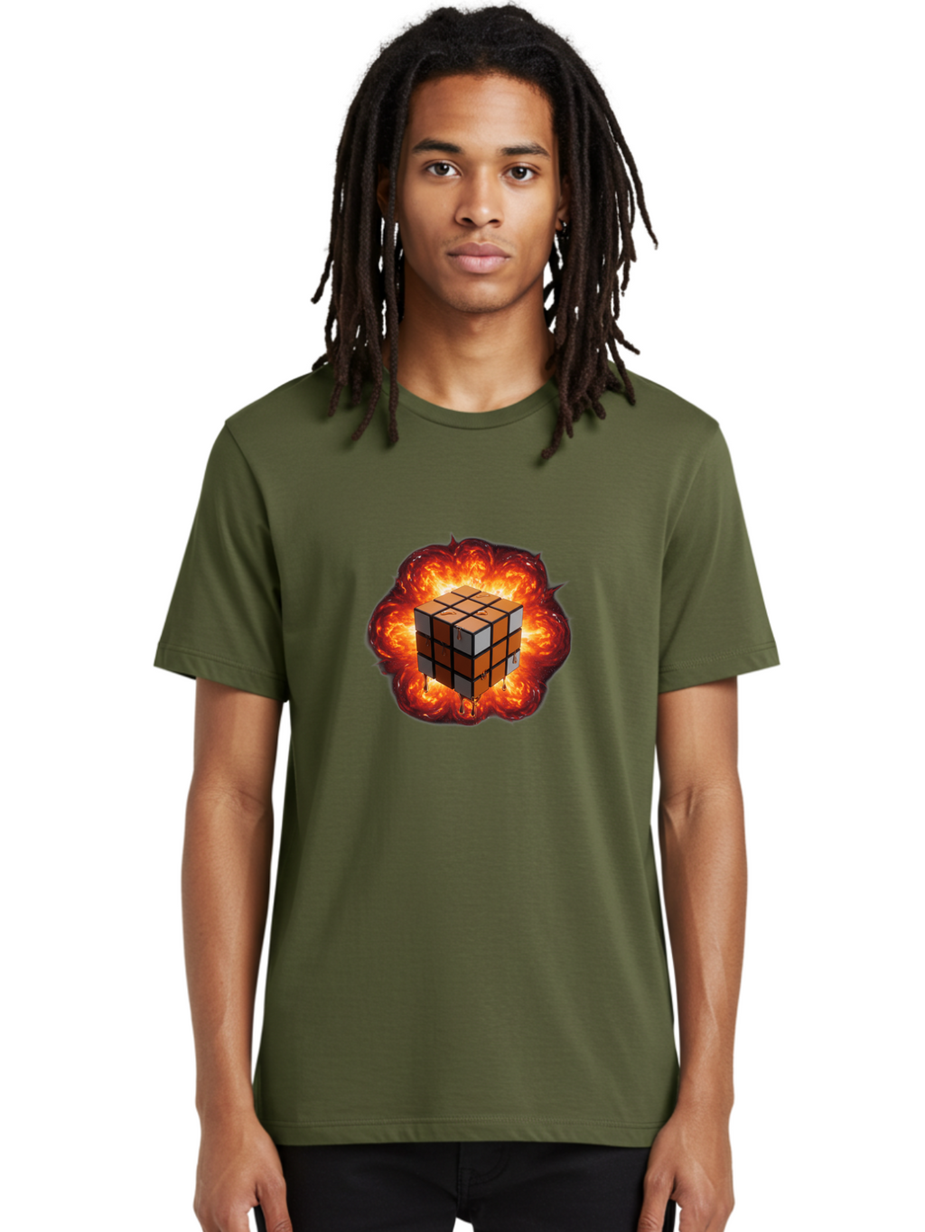 Rubik-S-Cube-8 Men'S Graphic Tee, 100% Cotton, Comfortable Casual Summer Wear, Machine Washable, Vintage Camera, Old Camera, Antique Camera, Black Camera, Classic Photography, Photography Equipment, Nostalgic Device, Film Camera, Camera Art Ban373