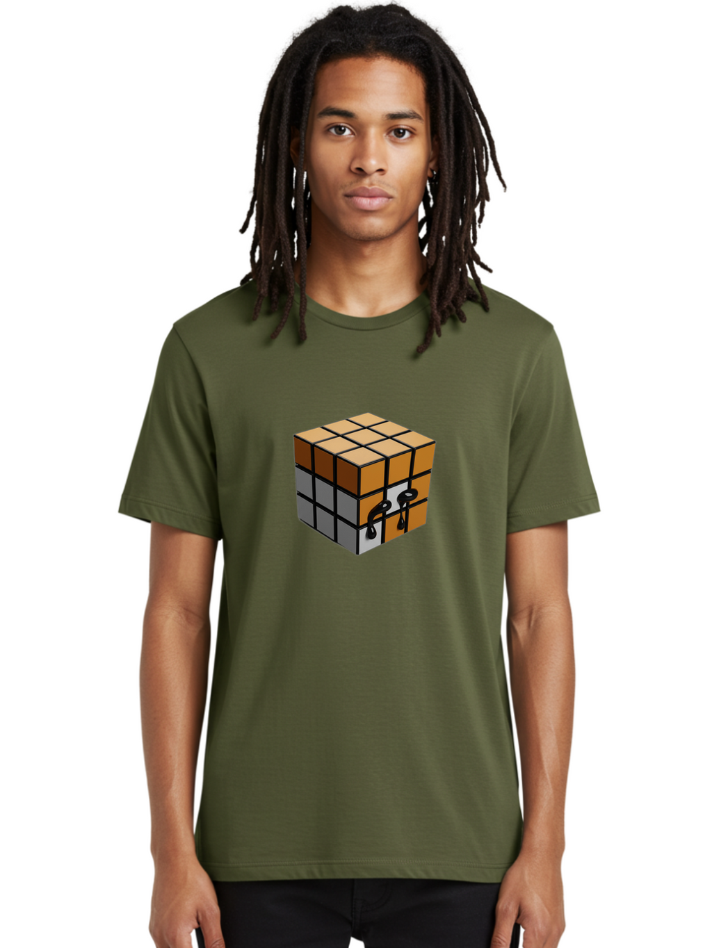 Rubik-S-Cube-9 Men'S Graphic Tee, 100% Cotton, Comfortable Casual Summer Wear, Machine Washable, Vintage Camera, Old Camera, Antique Camera, Black Camera, Classic Photography, Photography Equipment, Nostalgic Device, Film Camera, Camera Art Ban374