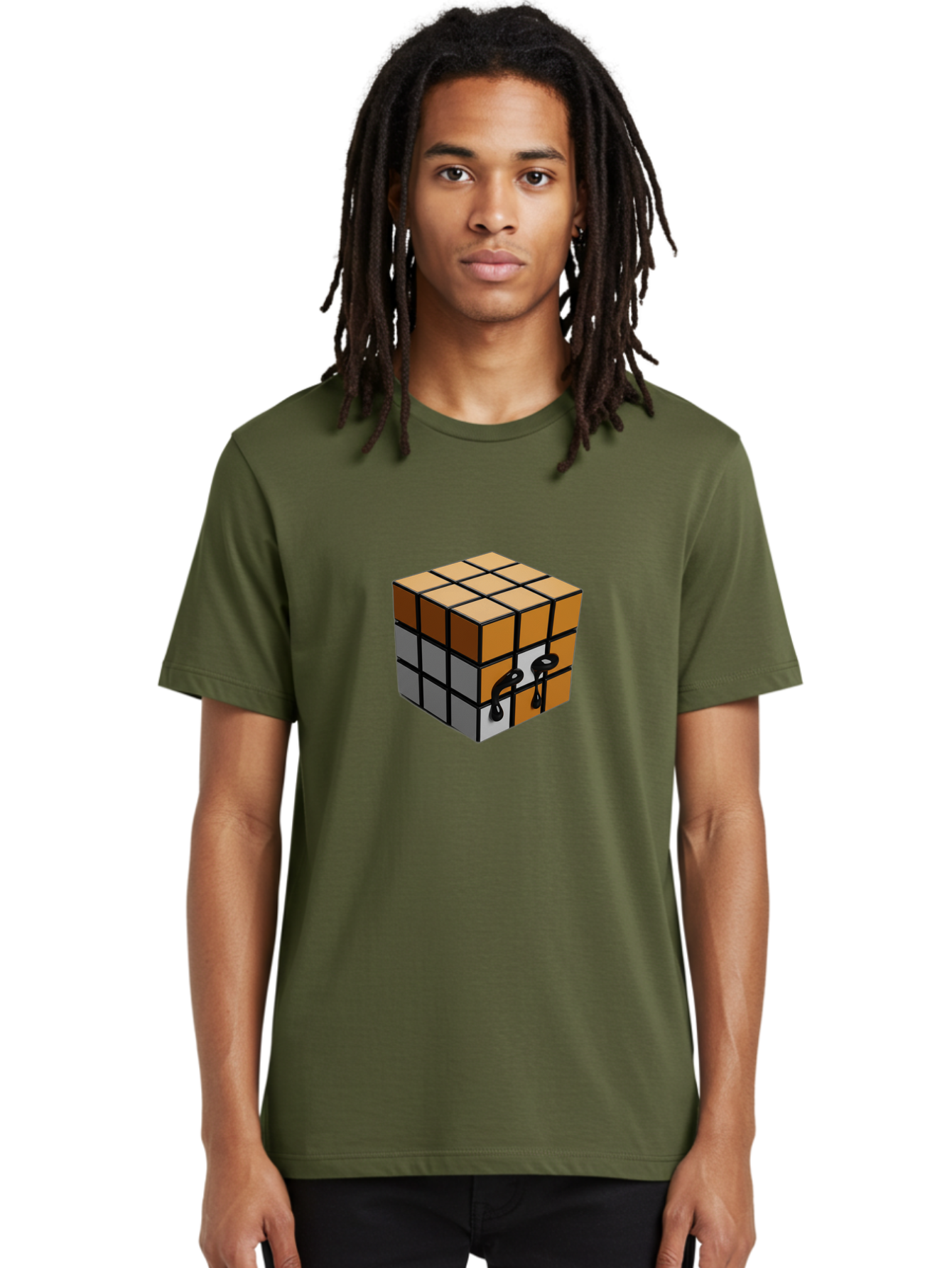 Rubik-S-Cube-9 Men'S Graphic Tee, 100% Cotton, Comfortable Casual Summer Wear, Machine Washable, Vintage Camera, Old Camera, Antique Camera, Black Camera, Classic Photography, Photography Equipment, Nostalgic Device, Film Camera, Camera Art Ban374