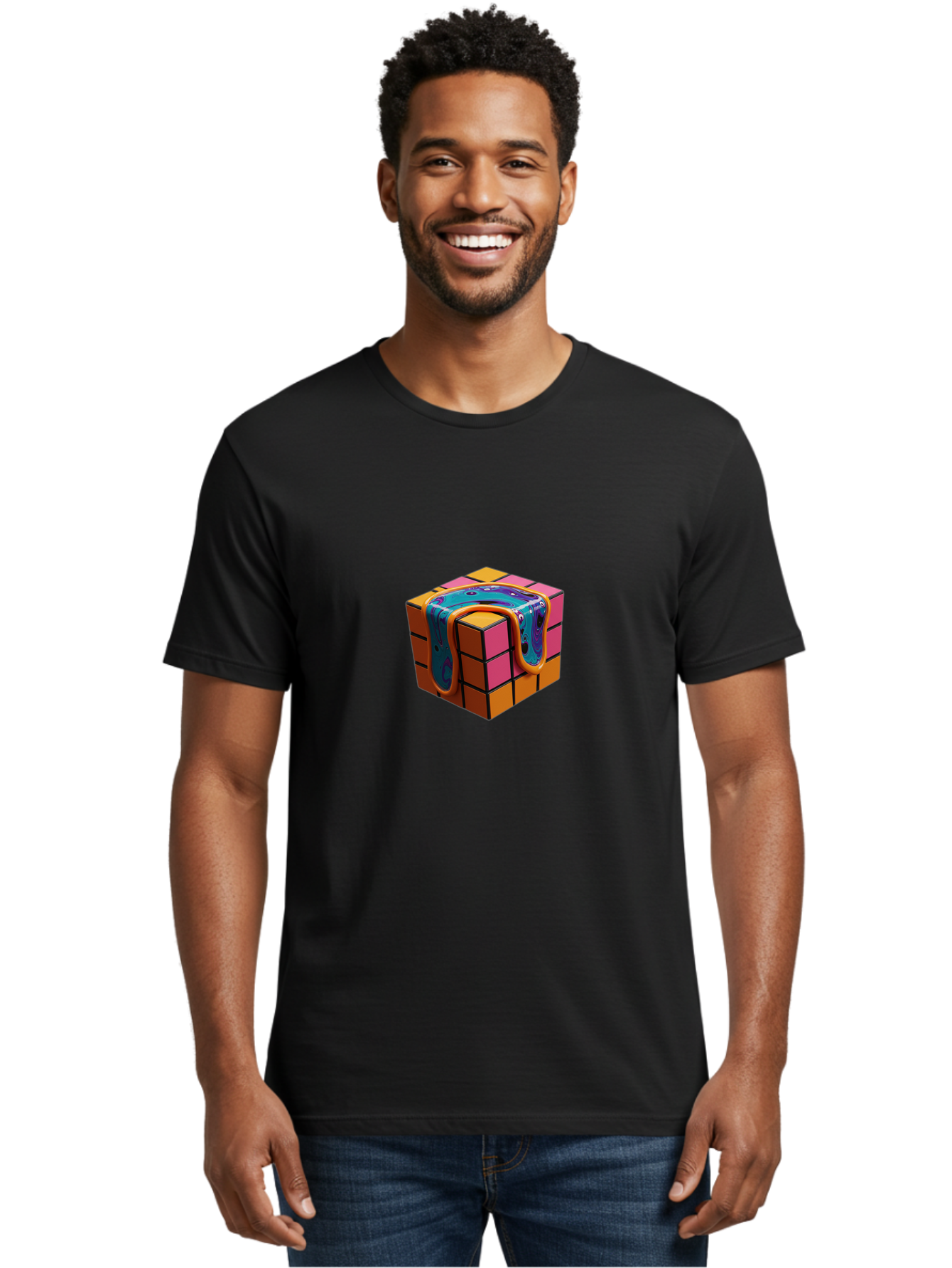 Rubik-S-Cube-Suitcase Men'S Graphic Tee, 100% Cotton, Comfortable Casual Summer Wear, Machine Washable, Vintage Camera, Old Camera, Antique Camera, Black Camera, Classic Photography, Photography Equipment, Nostalgic Device, Film Camera, Ban376