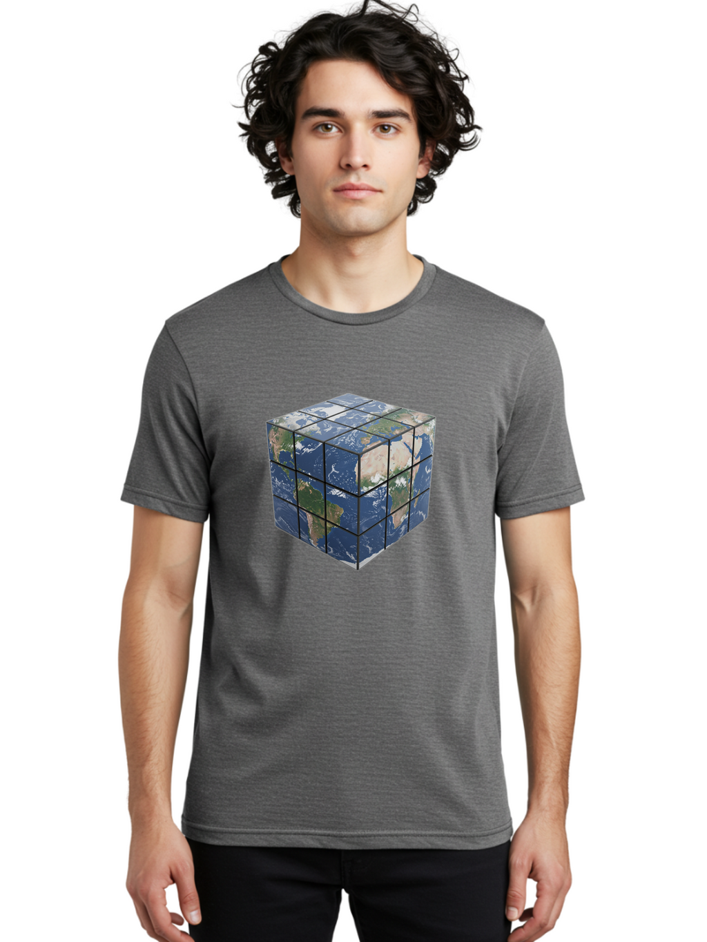 Rubik-S-Cube-World-Map Men'S Graphic Tee, 100% Cotton, Comfortable Casual Summer Wear, Machine Washable, Vintage Camera, Old Camera, Antique Camera, Black Camera, Classic Photography, Photography Equipment, Nostalgic Device, Film Camera, Ban377