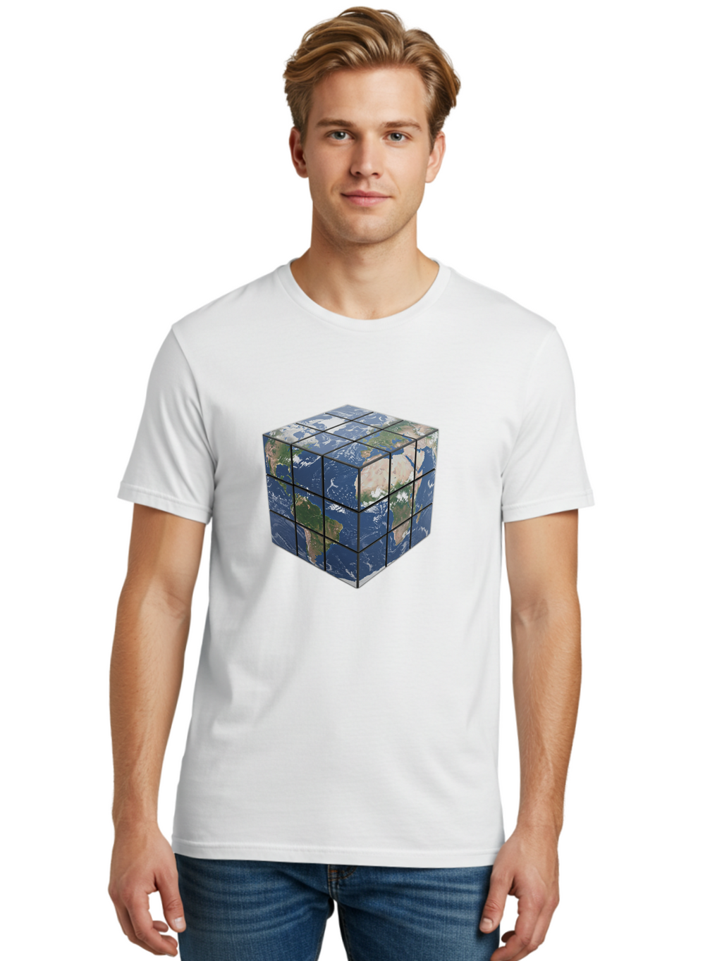 Rubik-S-Cube-World-Map Men'S Graphic Tee, 100% Cotton, Comfortable Casual Summer Wear, Machine Washable, Vintage Camera, Old Camera, Antique Camera, Black Camera, Classic Photography, Photography Equipment, Nostalgic Device, Film Camera, Ban377