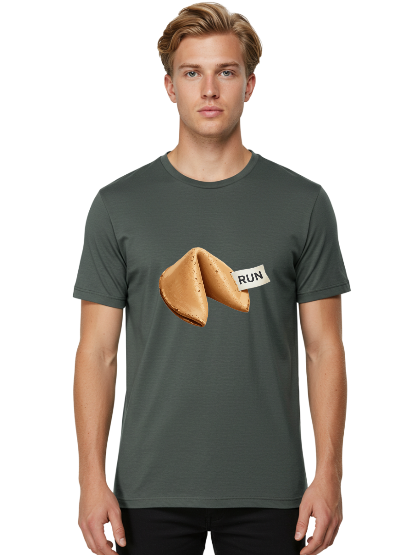 Run-Fortune-Cookie Men'S Graphic Tee, 100% Cotton, Comfortable Casual Summer Wear, Machine Washable, Vintage Camera, Old Camera, Antique Camera, Black Camera, Classic Photography, Photography Equipment, Nostalgic Device, Film Camera, Ban380