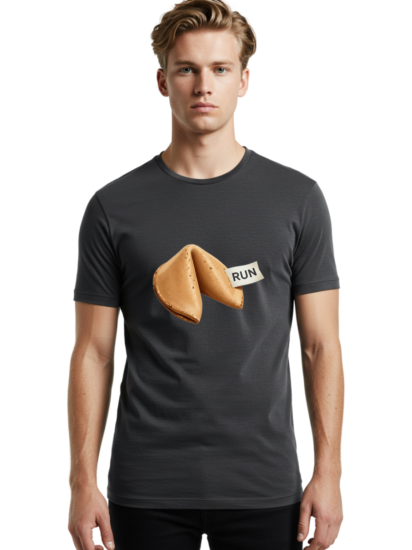 Run-Fortune-Cookie Men'S Graphic Tee, 100% Cotton, Comfortable Casual Summer Wear, Machine Washable, Vintage Camera, Old Camera, Antique Camera, Black Camera, Classic Photography, Photography Equipment, Nostalgic Device, Film Camera, Ban380
