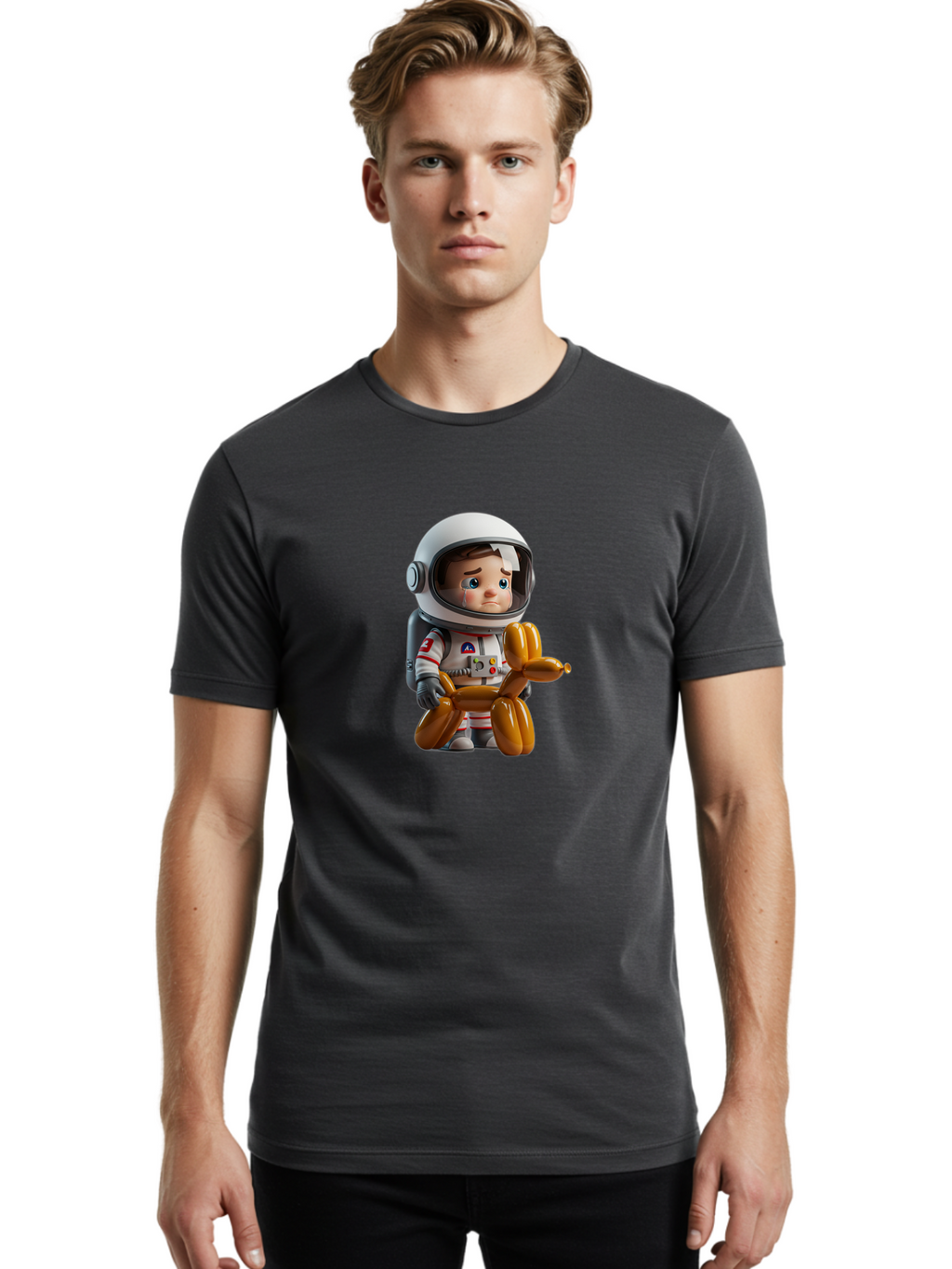 Sad-Astronaut-Boy Men'S Graphic Tee, 100% Cotton, Comfortable Casual Summer Wear, Machine Washable, Vintage Camera, Old Camera, Antique Camera, Black Camera, Classic Photography, Photography Equipment, Nostalgic Device, Film Camera, Camera Art Ban388