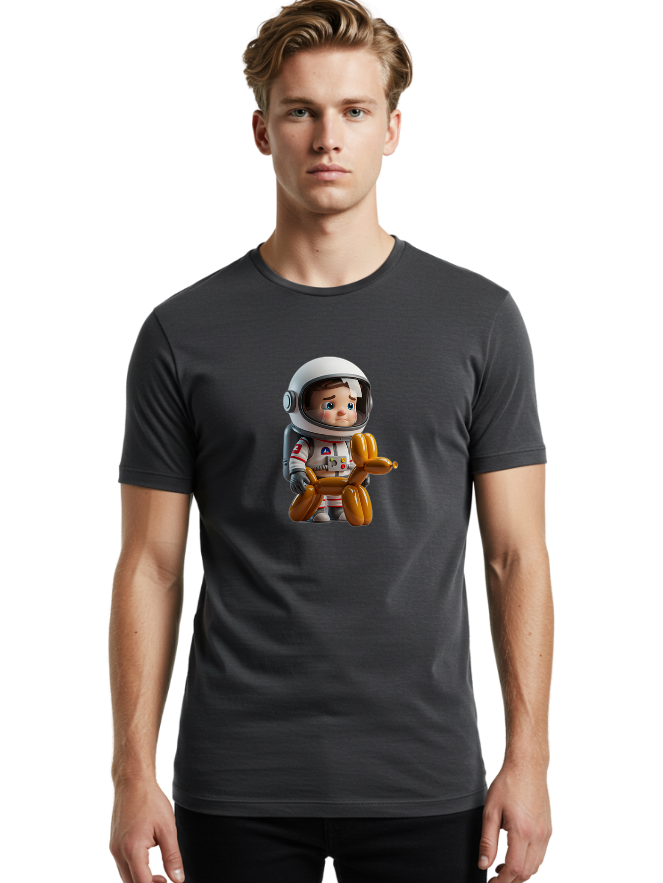 Sad-Astronaut-Boy Men'S Graphic Tee, 100% Cotton, Comfortable Casual Summer Wear, Machine Washable, Vintage Camera, Old Camera, Antique Camera, Black Camera, Classic Photography, Photography Equipment, Nostalgic Device, Film Camera, Camera Art Ban388