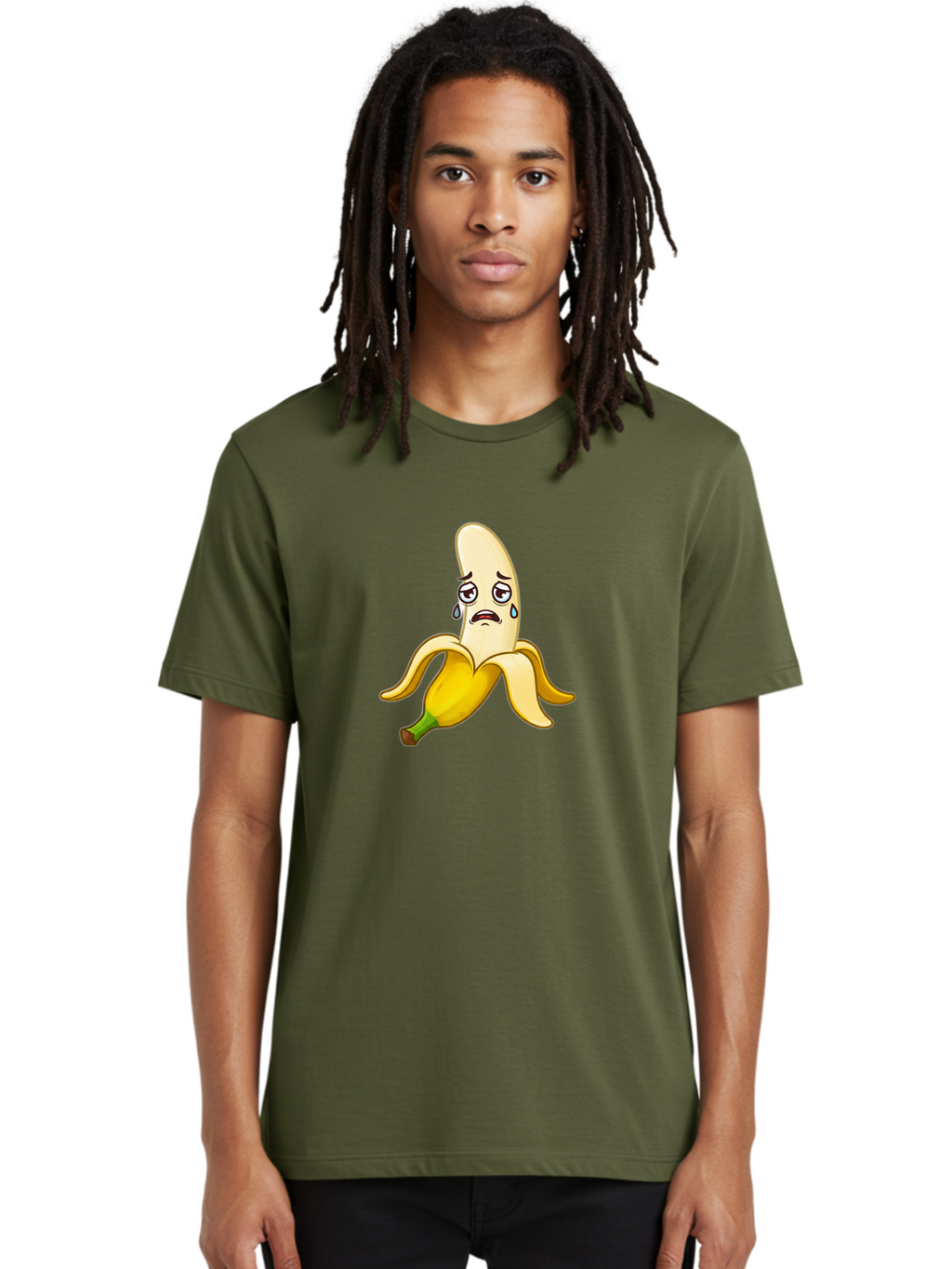 Sad-Banana-1 Men'S Graphic Tee, 100% Cotton, Comfortable Casual Summer Wear, Machine Washable, Vintage Camera, Old Camera, Antique Camera, Black Camera, Classic Photography, Photography Equipment, Nostalgic Device, Film Camera, Camera Art Ban389