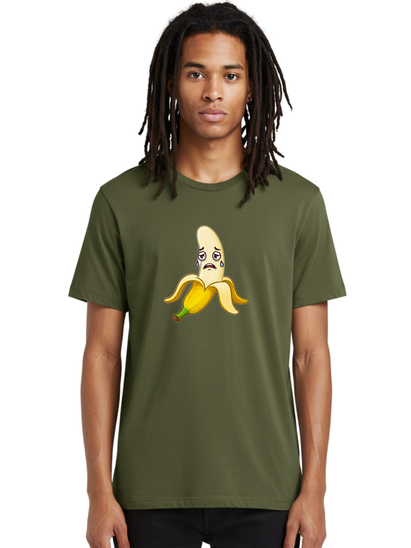 Sad-Banana-1 Men'S Graphic Tee, 100% Cotton, Comfortable Casual Summer Wear, Machine Washable, Vintage Camera, Old Camera, Antique Camera, Black Camera, Classic Photography, Photography Equipment, Nostalgic Device, Film Camera, Camera Art Ban389