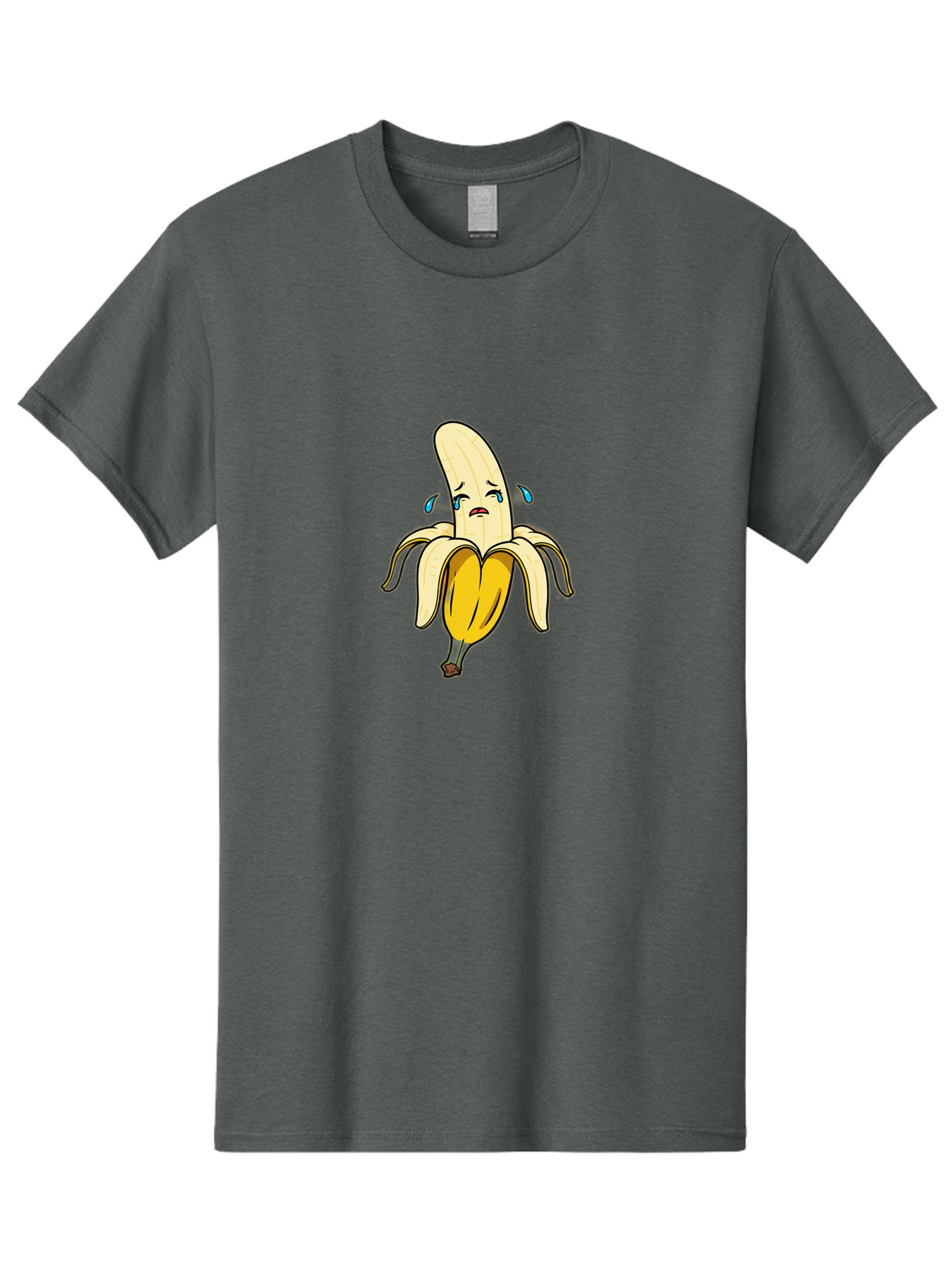 Sad-Banana-2 Men'S Graphic Tee, 100% Cotton, Comfortable Casual Summer Wear, Machine Washable, Vintage Camera, Old Camera, Antique Camera, Black Camera, Classic Photography, Photography Equipment, Nostalgic Device, Film Camera, Camera Art Ban390