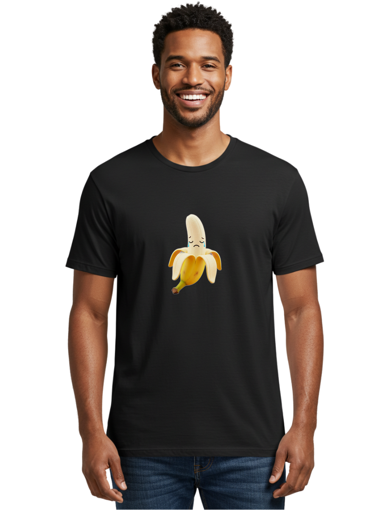 Sad-Banana-4 Men'S Graphic Tee, 100% Cotton, Comfortable Casual Summer Wear, Machine Washable, Vintage Camera, Old Camera, Antique Camera, Black Camera, Classic Photography, Photography Equipment, Nostalgic Device, Film Camera, Camera Art Ban392