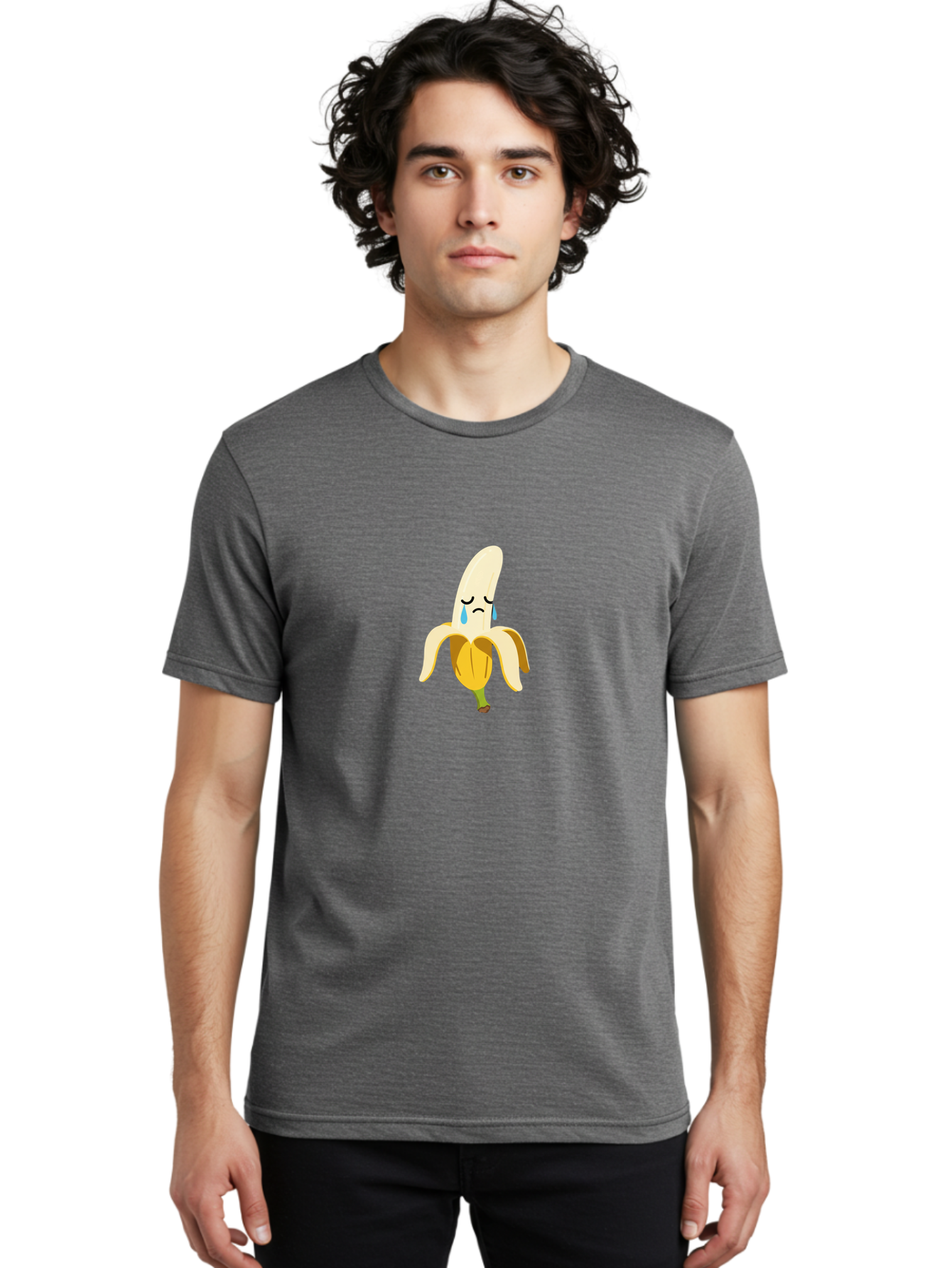 Sad-Banana Men'S Graphic Tee, 100% Cotton, Comfortable Casual Summer Wear, Machine Washable, Vintage Camera, Old Camera, Antique Camera, Black Camera, Classic Photography, Photography Equipment, Nostalgic Device, Film Camera, Camera Art Ban394