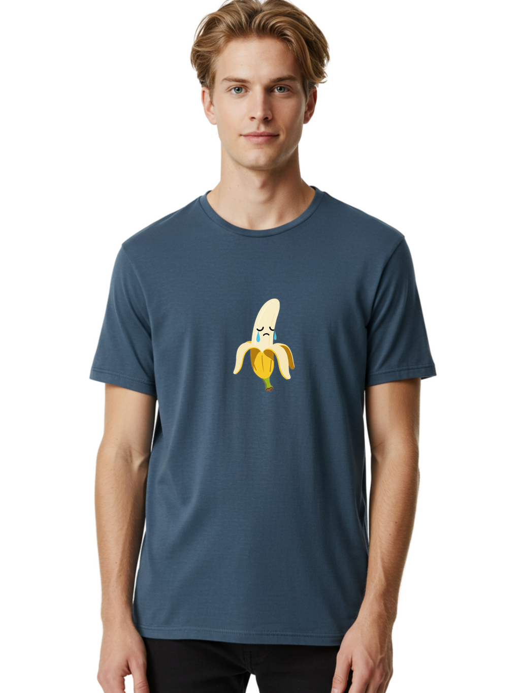 Sad-Banana Men'S Graphic Tee, 100% Cotton, Comfortable Casual Summer Wear, Machine Washable, Vintage Camera, Old Camera, Antique Camera, Black Camera, Classic Photography, Photography Equipment, Nostalgic Device, Film Camera, Camera Art Ban394