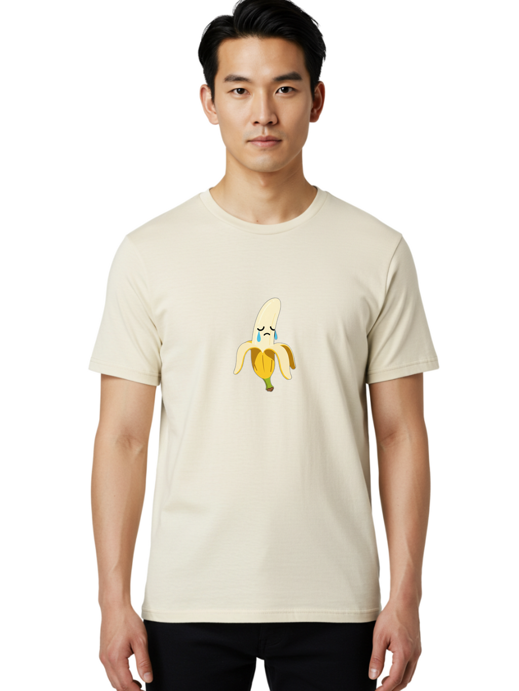 Sad-Banana Men'S Graphic Tee, 100% Cotton, Comfortable Casual Summer Wear, Machine Washable, Vintage Camera, Old Camera, Antique Camera, Black Camera, Classic Photography, Photography Equipment, Nostalgic Device, Film Camera, Camera Art Ban394