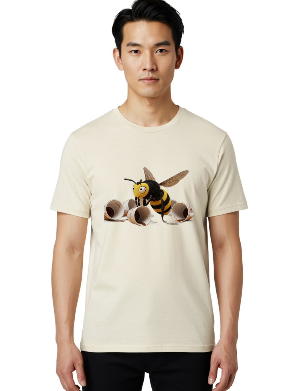 Sad-Bee Men'S Graphic Tee, 100% Cotton, Comfortable Casual Summer Wear, Machine Washable, Vintage Camera, Old Camera, Antique Camera, Black Camera, Classic Photography, Photography Equipment, Nostalgic Device, Film Camera, Camera Art Ban395