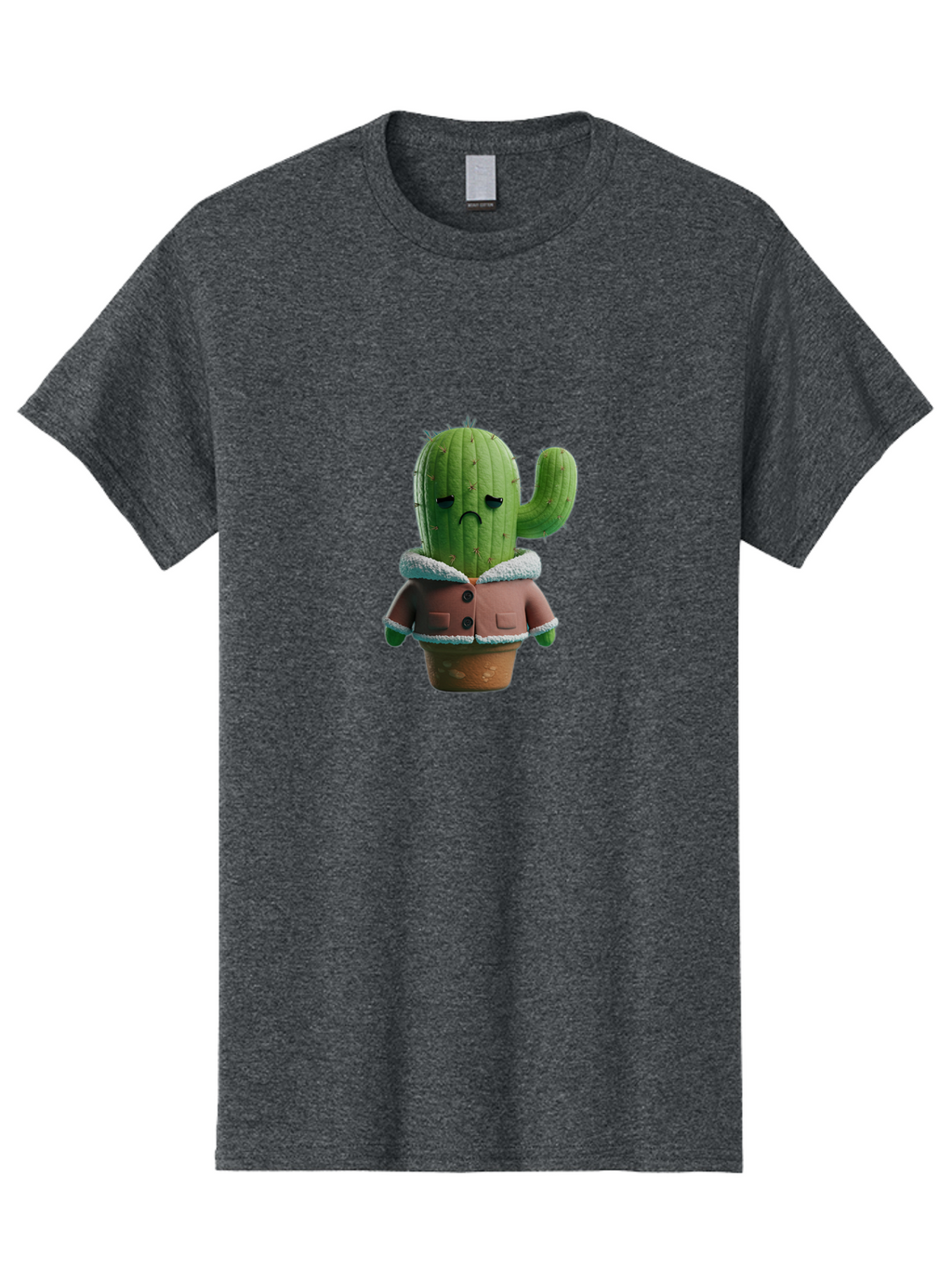 Sad-Cactus-1 Men'S Graphic Tee, 100% Cotton, Comfortable Casual Summer Wear, Machine Washable, Vintage Camera, Old Camera, Antique Camera, Black Camera, Classic Photography, Photography Equipment, Nostalgic Device, Film Camera, Camera Art Ban396