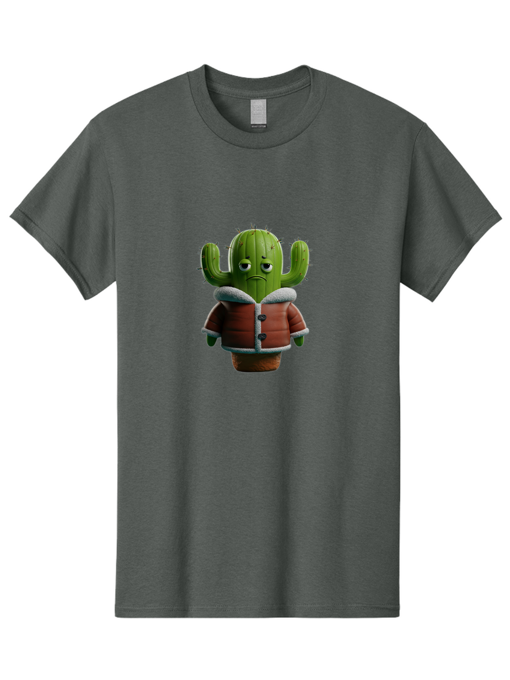 Sad-Cactus-2 Men'S Graphic Tee, 100% Cotton, Comfortable Casual Summer Wear, Machine Washable, Vintage Camera, Old Camera, Antique Camera, Black Camera, Classic Photography, Photography Equipment, Nostalgic Device, Film Camera, Camera Art Ban397