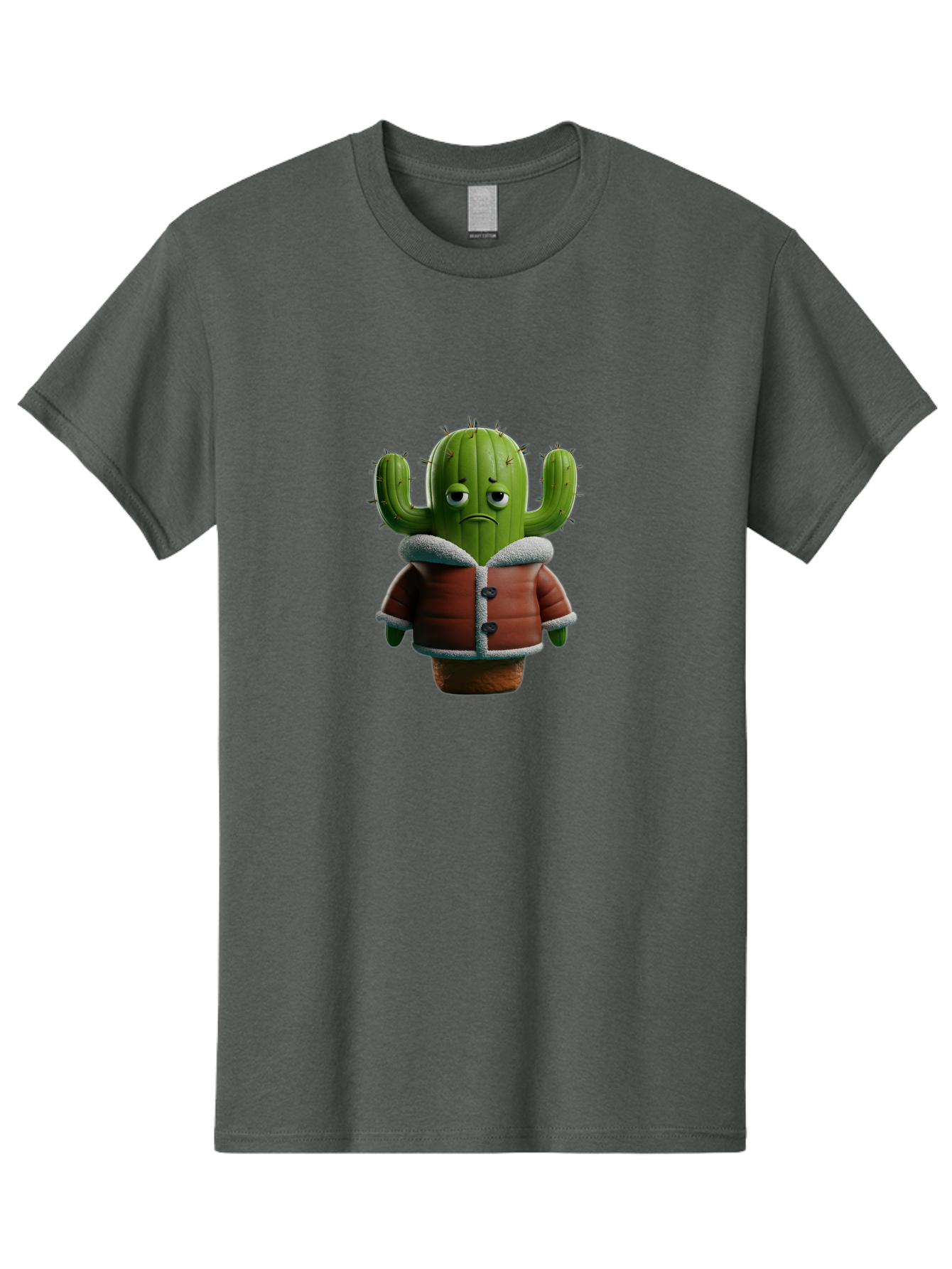 Sad-Cactus-2 Men'S Graphic Tee, 100% Cotton, Comfortable Casual Summer Wear, Machine Washable, Vintage Camera, Old Camera, Antique Camera, Black Camera, Classic Photography, Photography Equipment, Nostalgic Device, Film Camera, Camera Art Ban397