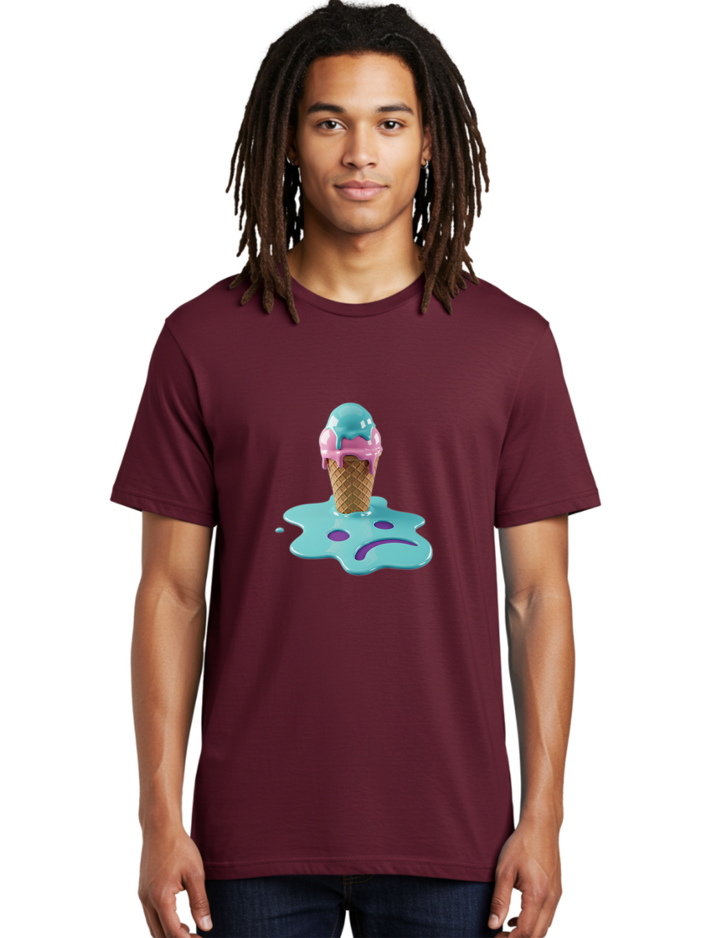 Sad-Ice-Cream Men'S Graphic Tee, 100% Cotton, Comfortable Casual Summer Wear, Machine Washable, Vintage Camera, Old Camera, Antique Camera, Black Camera, Classic Photography, Photography Equipment, Nostalgic Device, Film Camera, Camera Art Ban401
