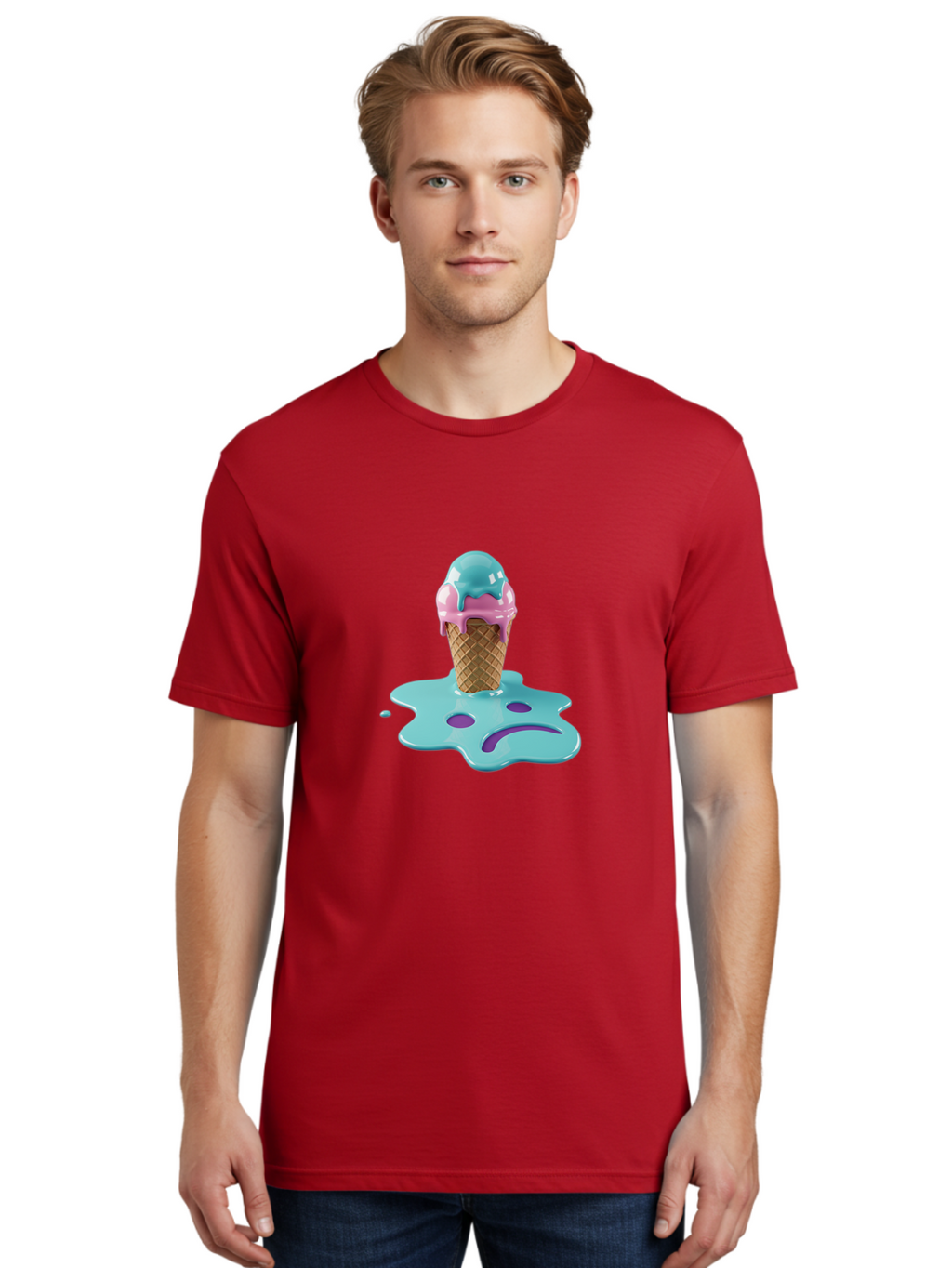 Sad-Ice-Cream Men'S Graphic Tee, 100% Cotton, Comfortable Casual Summer Wear, Machine Washable, Vintage Camera, Old Camera, Antique Camera, Black Camera, Classic Photography, Photography Equipment, Nostalgic Device, Film Camera, Camera Art Ban401