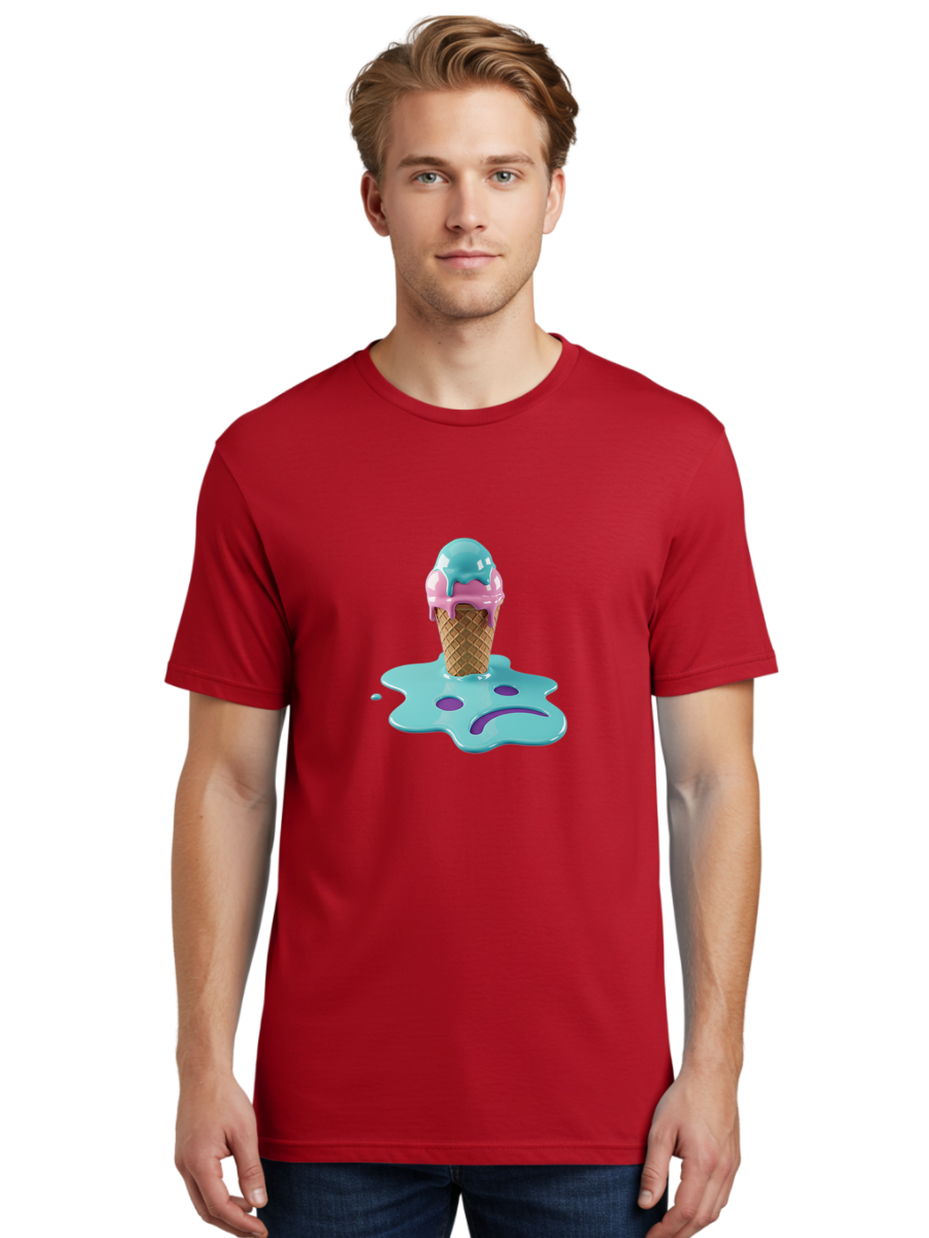 Sad-Ice-Cream Men'S Graphic Tee, 100% Cotton, Comfortable Casual Summer Wear, Machine Washable, Vintage Camera, Old Camera, Antique Camera, Black Camera, Classic Photography, Photography Equipment, Nostalgic Device, Film Camera, Camera Art Ban401