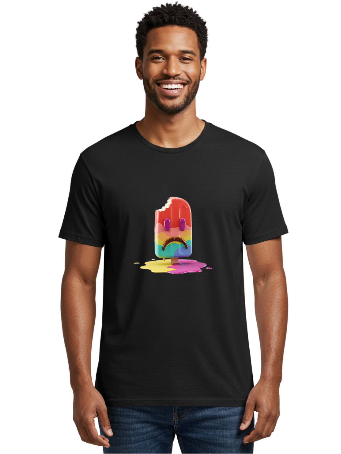 Sad-Popsicle Men'S Graphic Tee, 100% Cotton, Comfortable Casual Summer Wear, Machine Washable, Vintage Camera, Old Camera, Antique Camera, Black Camera, Classic Photography, Photography Equipment, Nostalgic Device, Film Camera, Camera Art Ban404