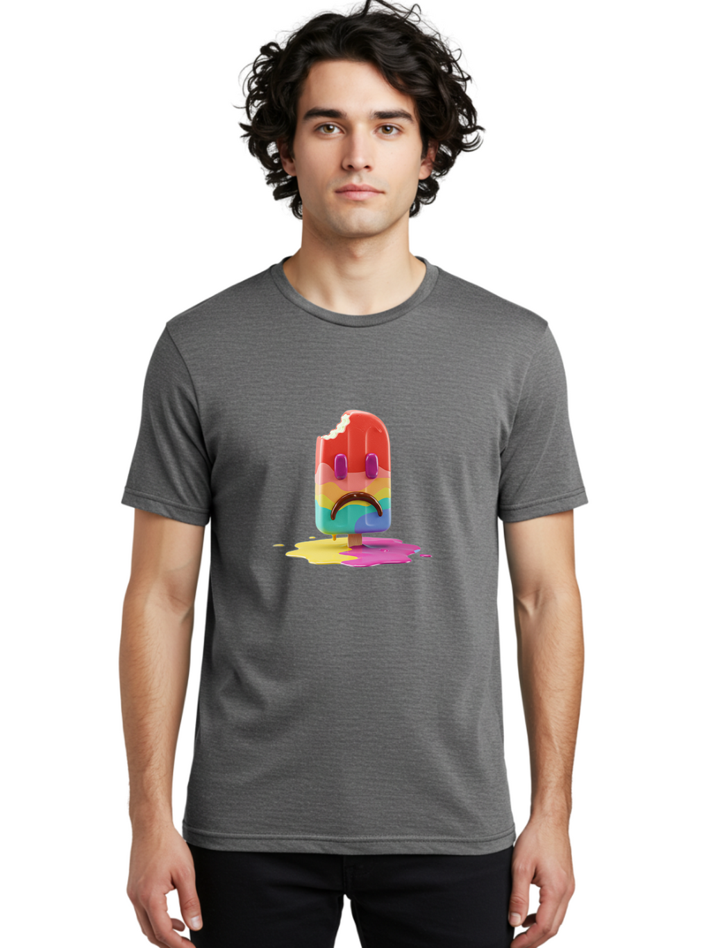 Sad-Popsicle Men'S Graphic Tee, 100% Cotton, Comfortable Casual Summer Wear, Machine Washable, Vintage Camera, Old Camera, Antique Camera, Black Camera, Classic Photography, Photography Equipment, Nostalgic Device, Film Camera, Camera Art Ban404
