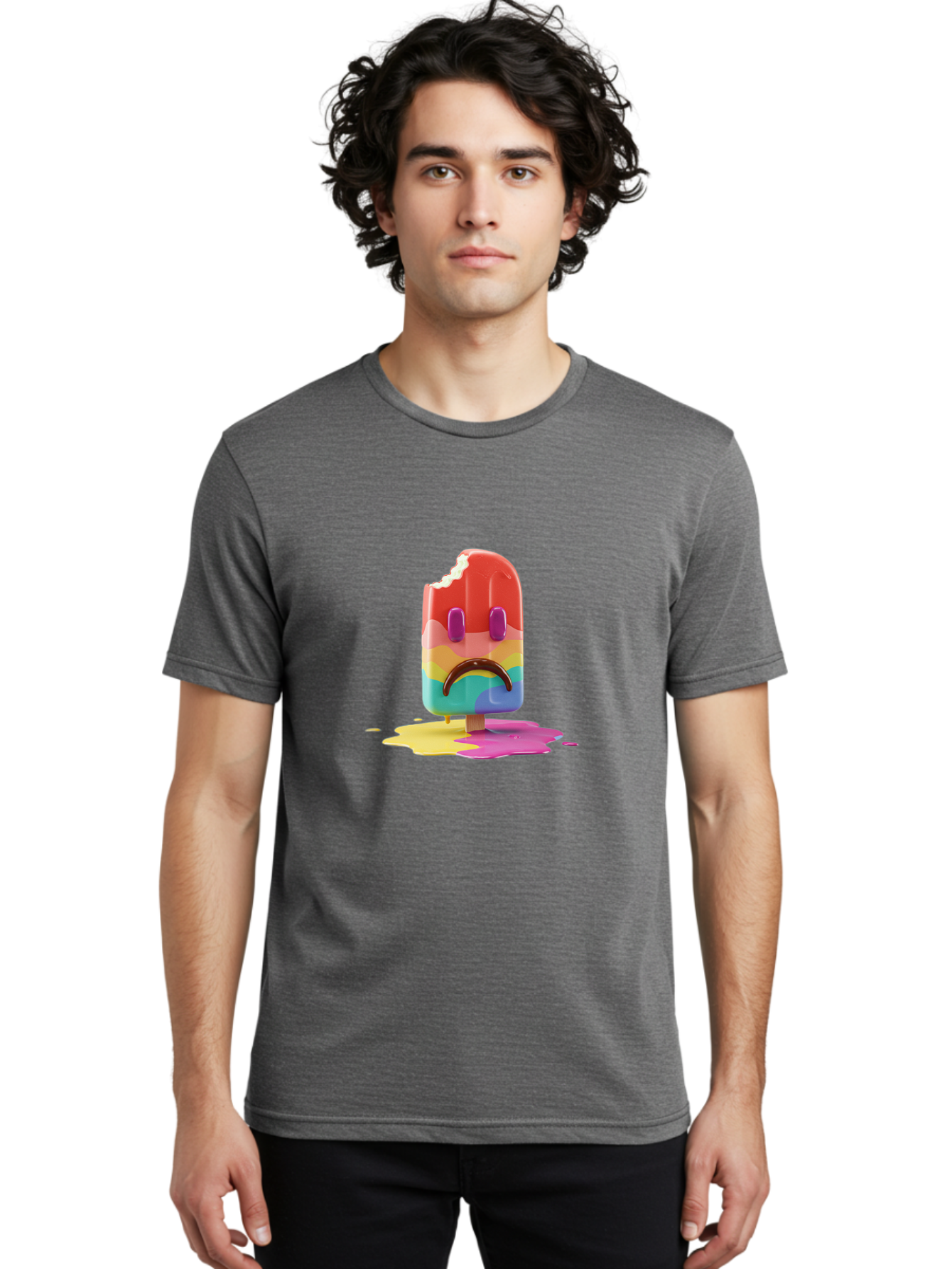 Sad-Popsicle Men'S Graphic Tee, 100% Cotton, Comfortable Casual Summer Wear, Machine Washable, Vintage Camera, Old Camera, Antique Camera, Black Camera, Classic Photography, Photography Equipment, Nostalgic Device, Film Camera, Camera Art Ban404