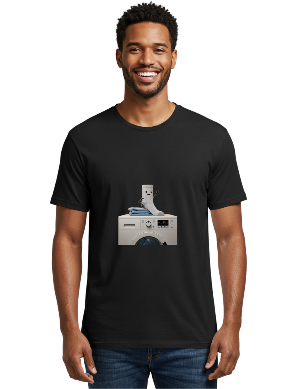 Sad-Sock Men'S Graphic Tee, 100% Cotton, Comfortable Casual Summer Wear, Machine Washable, Vintage Camera, Old Camera, Antique Camera, Black Camera, Classic Photography, Photography Equipment, Nostalgic Device, Film Camera, Camera Art Ban405