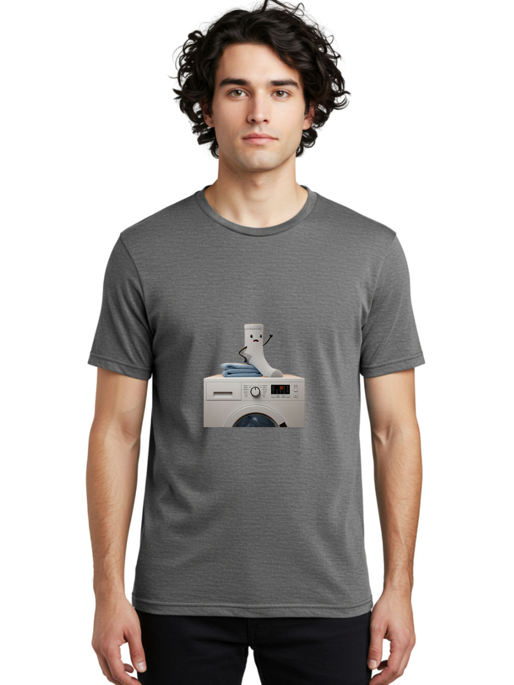 Sad-Sock Men'S Graphic Tee, 100% Cotton, Comfortable Casual Summer Wear, Machine Washable, Vintage Camera, Old Camera, Antique Camera, Black Camera, Classic Photography, Photography Equipment, Nostalgic Device, Film Camera, Camera Art Ban405