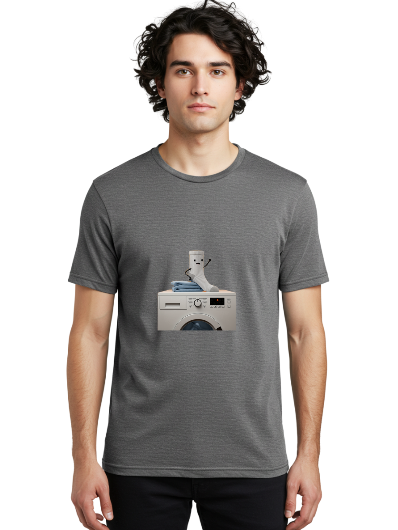 Sad-Sock Men'S Graphic Tee, 100% Cotton, Comfortable Casual Summer Wear, Machine Washable, Vintage Camera, Old Camera, Antique Camera, Black Camera, Classic Photography, Photography Equipment, Nostalgic Device, Film Camera, Camera Art Ban405