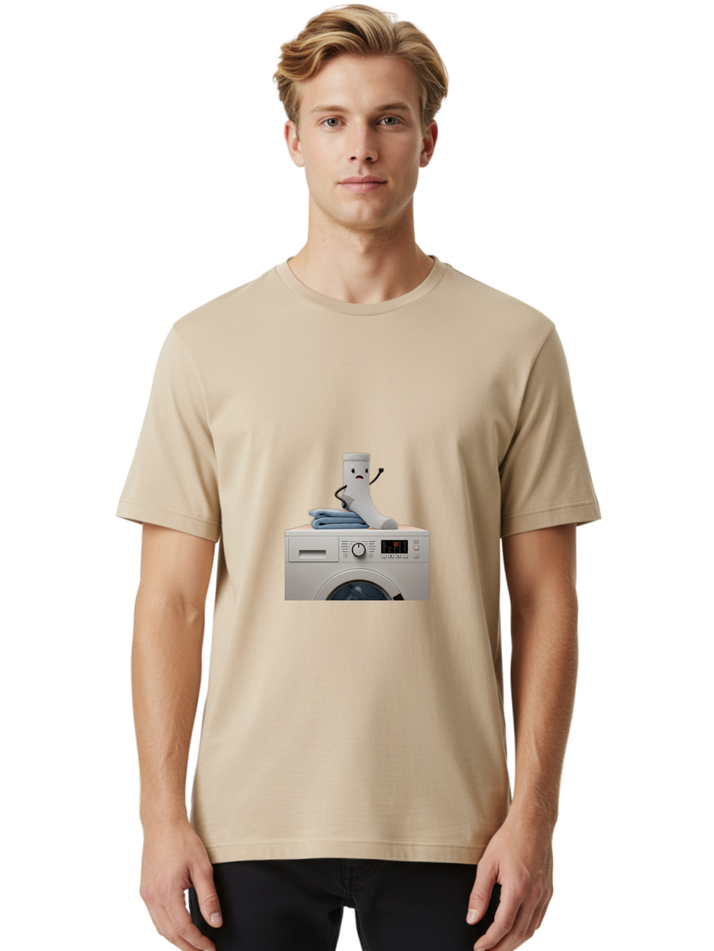 Sad-Sock Men'S Graphic Tee, 100% Cotton, Comfortable Casual Summer Wear, Machine Washable, Vintage Camera, Old Camera, Antique Camera, Black Camera, Classic Photography, Photography Equipment, Nostalgic Device, Film Camera, Camera Art Ban405