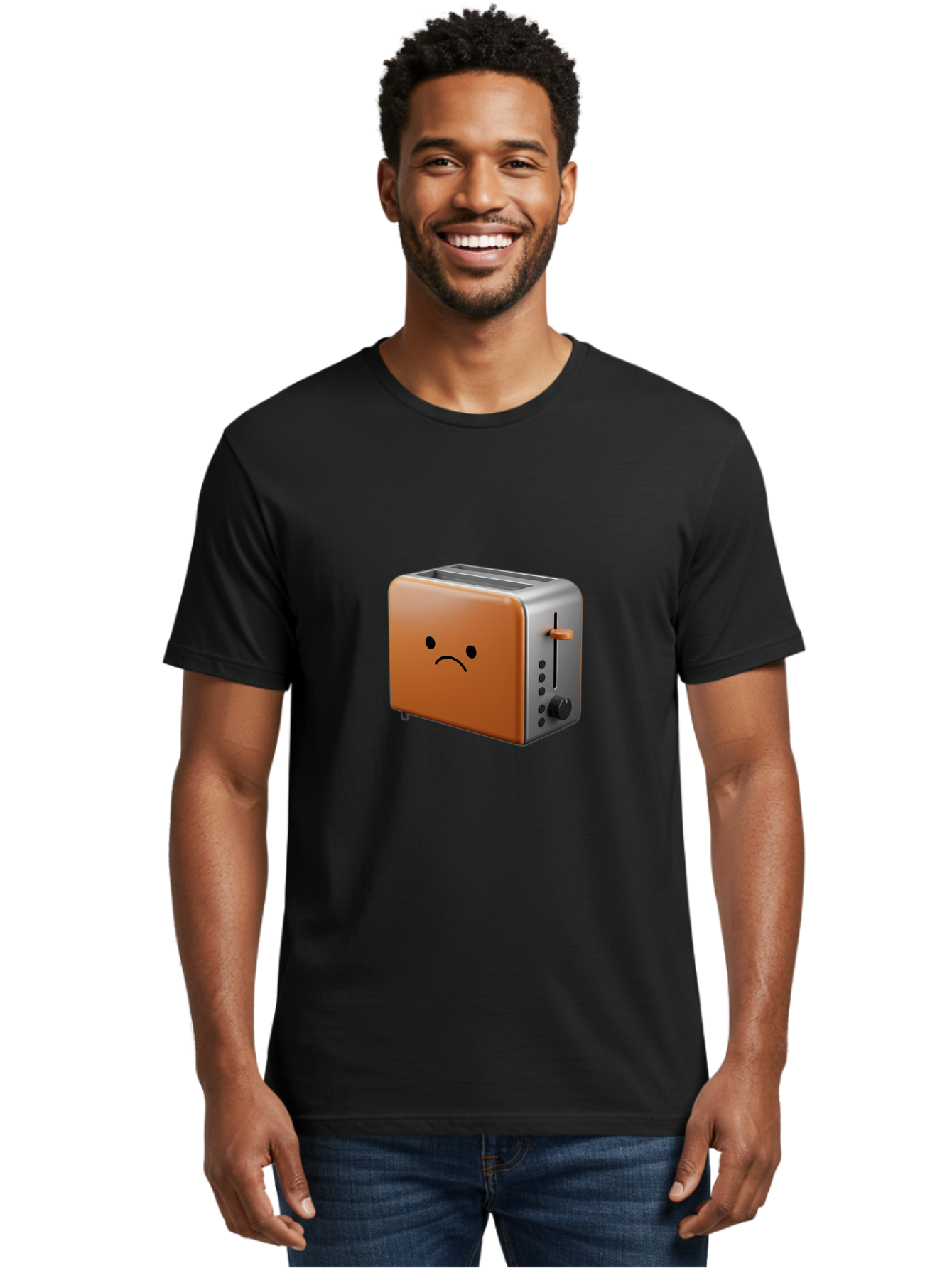 Sad-Toaster-1 Men'S Graphic Tee, 100% Cotton, Comfortable Casual Summer Wear, Machine Washable, Vintage Camera, Old Camera, Antique Camera, Black Camera, Classic Photography, Photography Equipment, Nostalgic Device, Film Camera, Camera Art Ban407